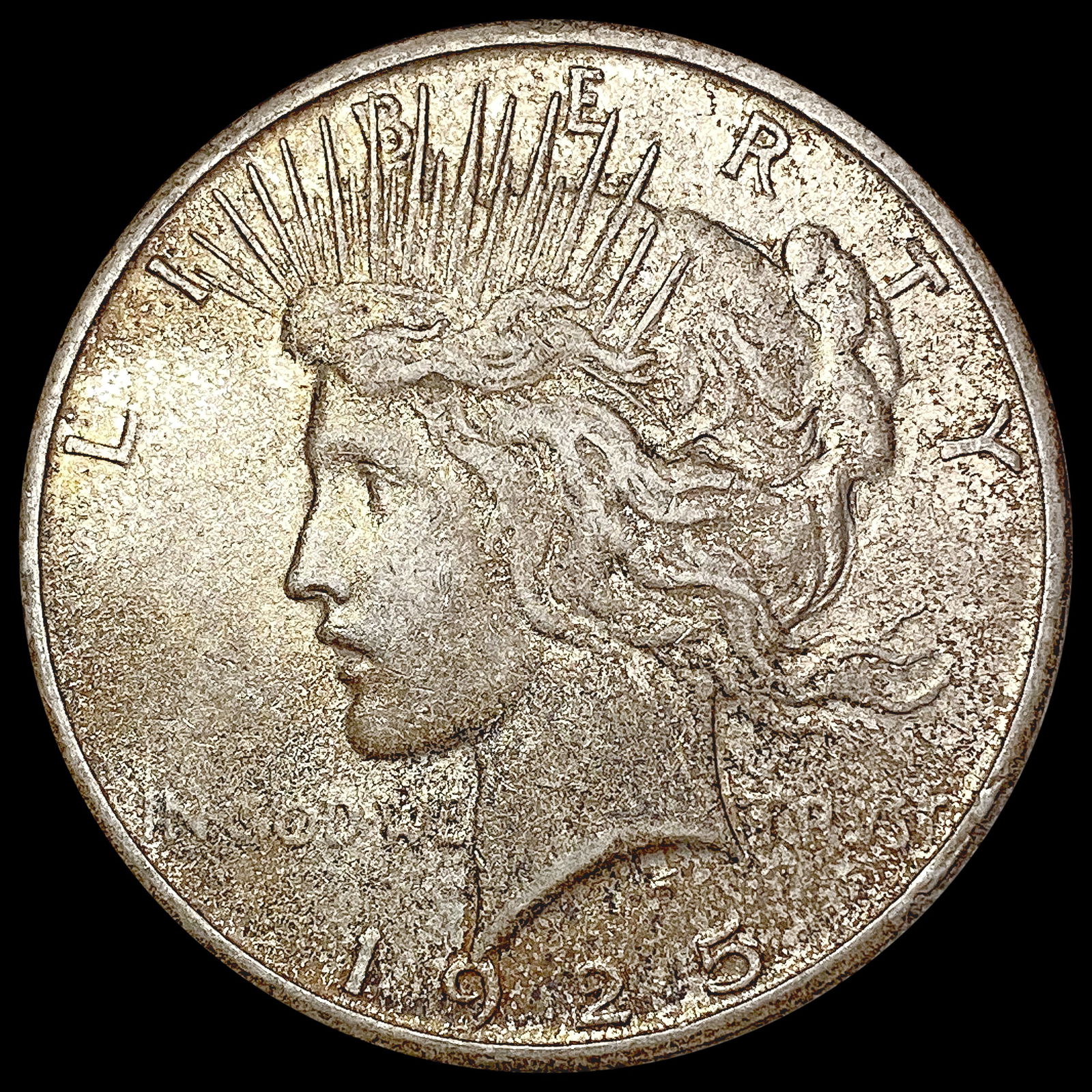 1925-S Silver Peace Dollar LIGHTLY CIRCULATED (1 of 2)