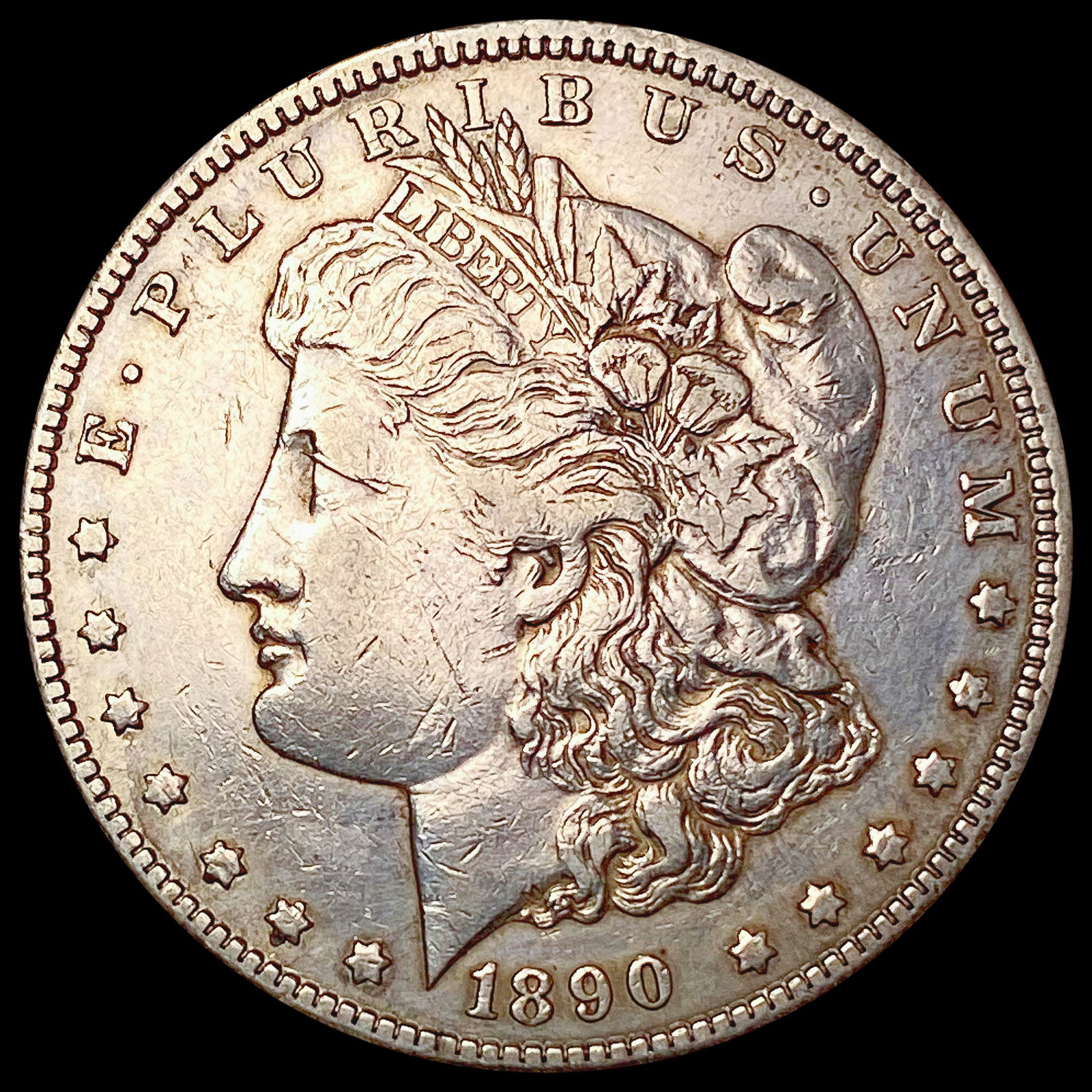 1890-CC Morgan Silver Dollar NEARLY UNCIRCULATED (1 of 2)