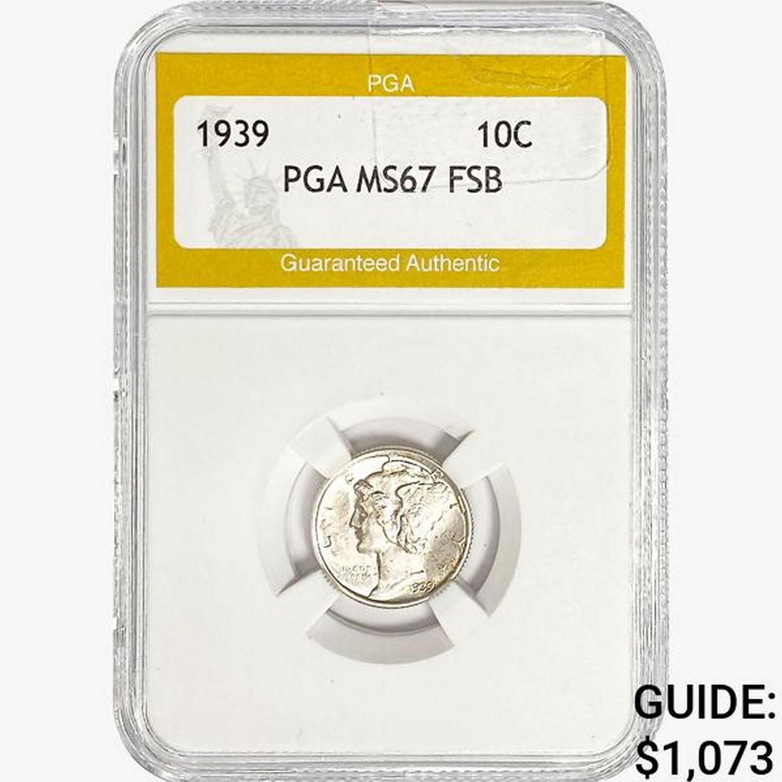 1939 Mercury Silver Dime PGA MS67 FSB (1 of 2)
