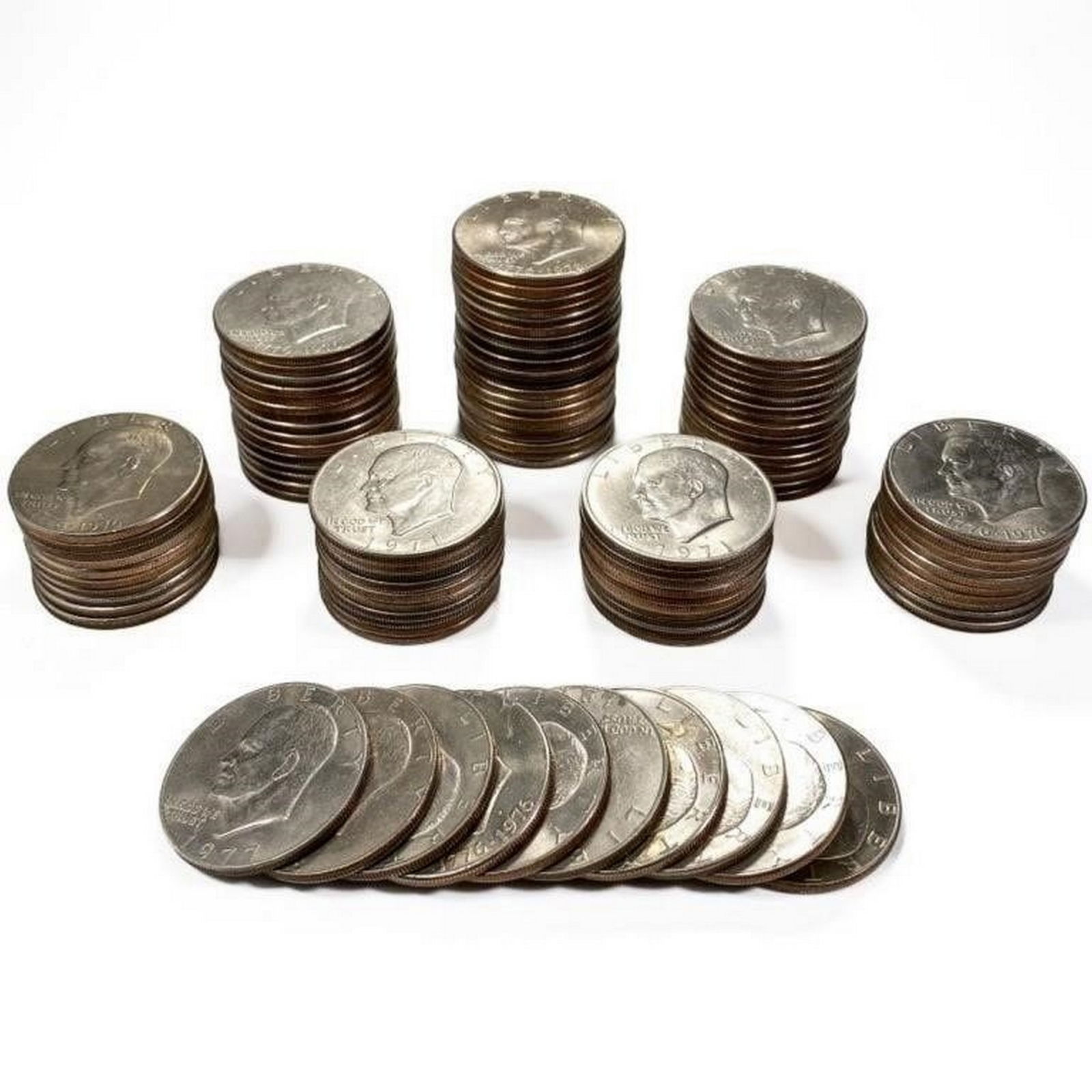 100 1972-78 Mixed Ike Dollars High Grade (1 of 2)