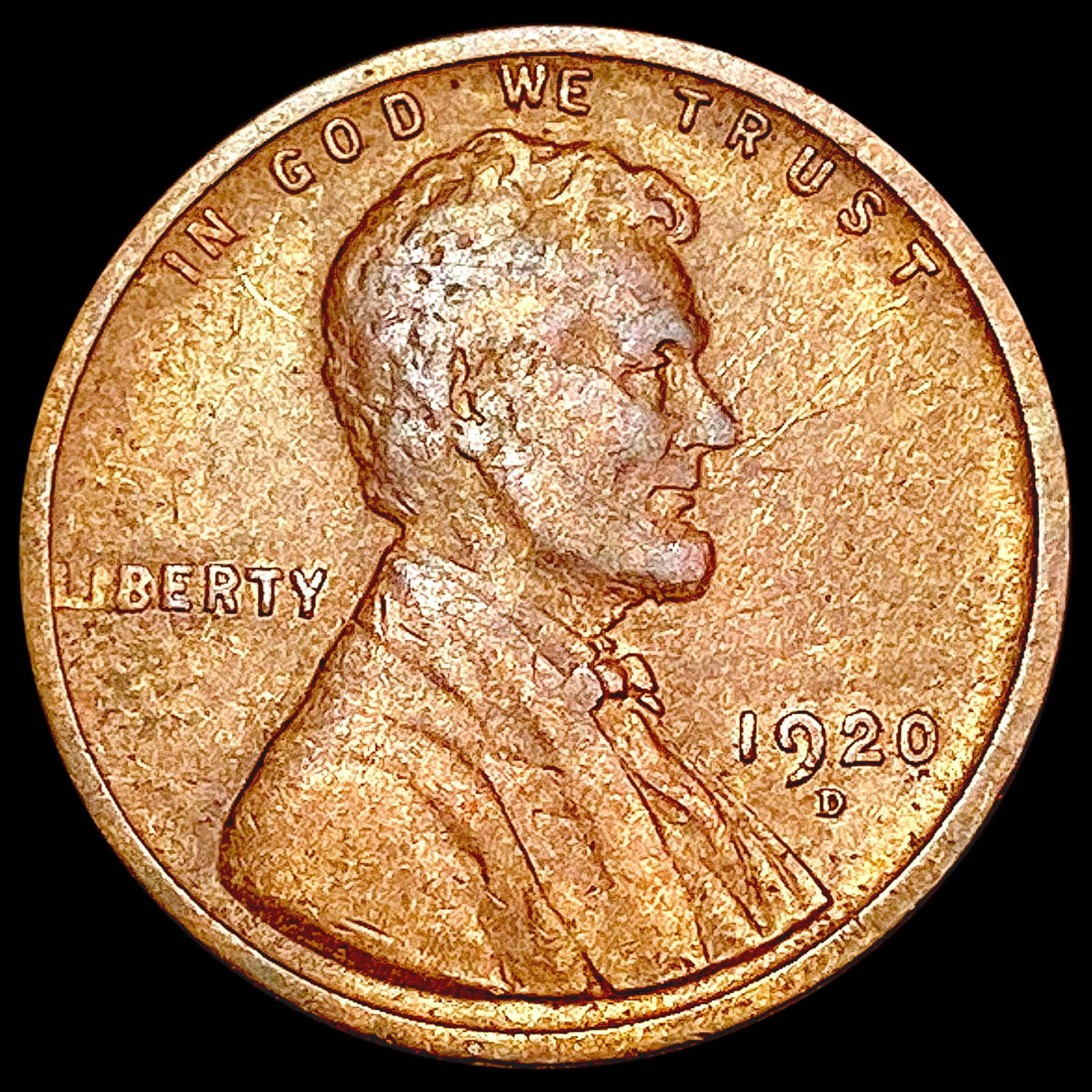 1920-D Wheat Cent CLOSELY UNCIRCULATED (1 of 2)