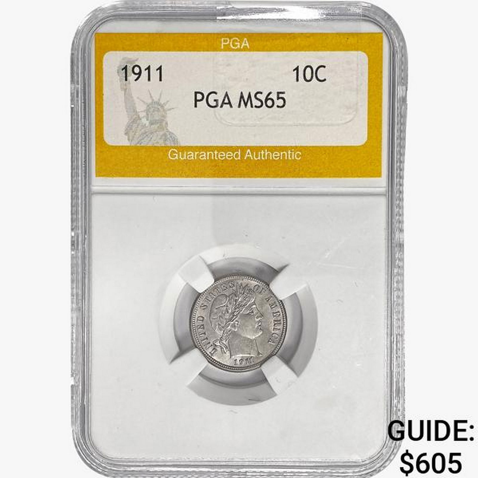 1911 Barber Dime PGA MS65 (1 of 2)