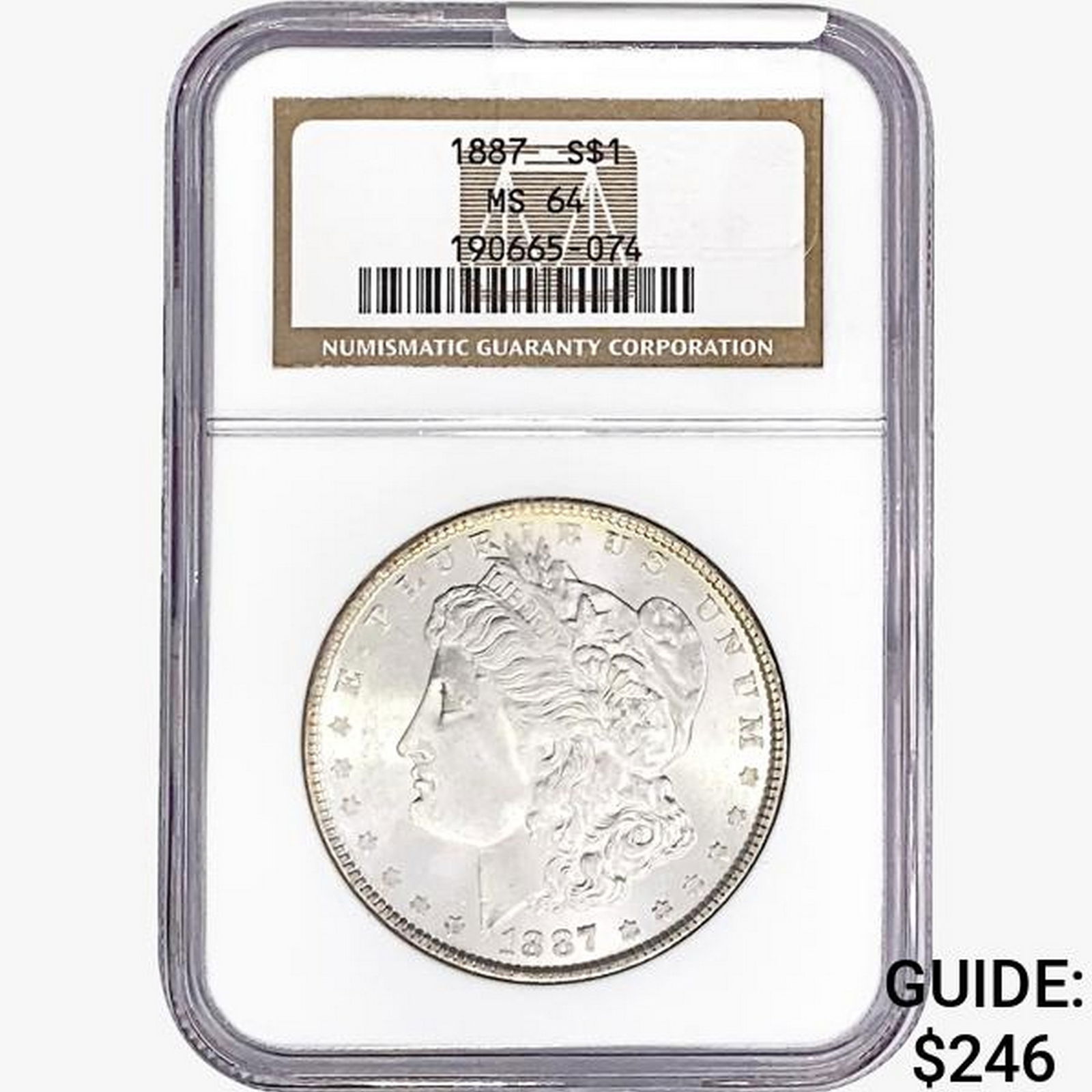 1887 Morgan Silver Dollar NGC MS64 (1 of 2)