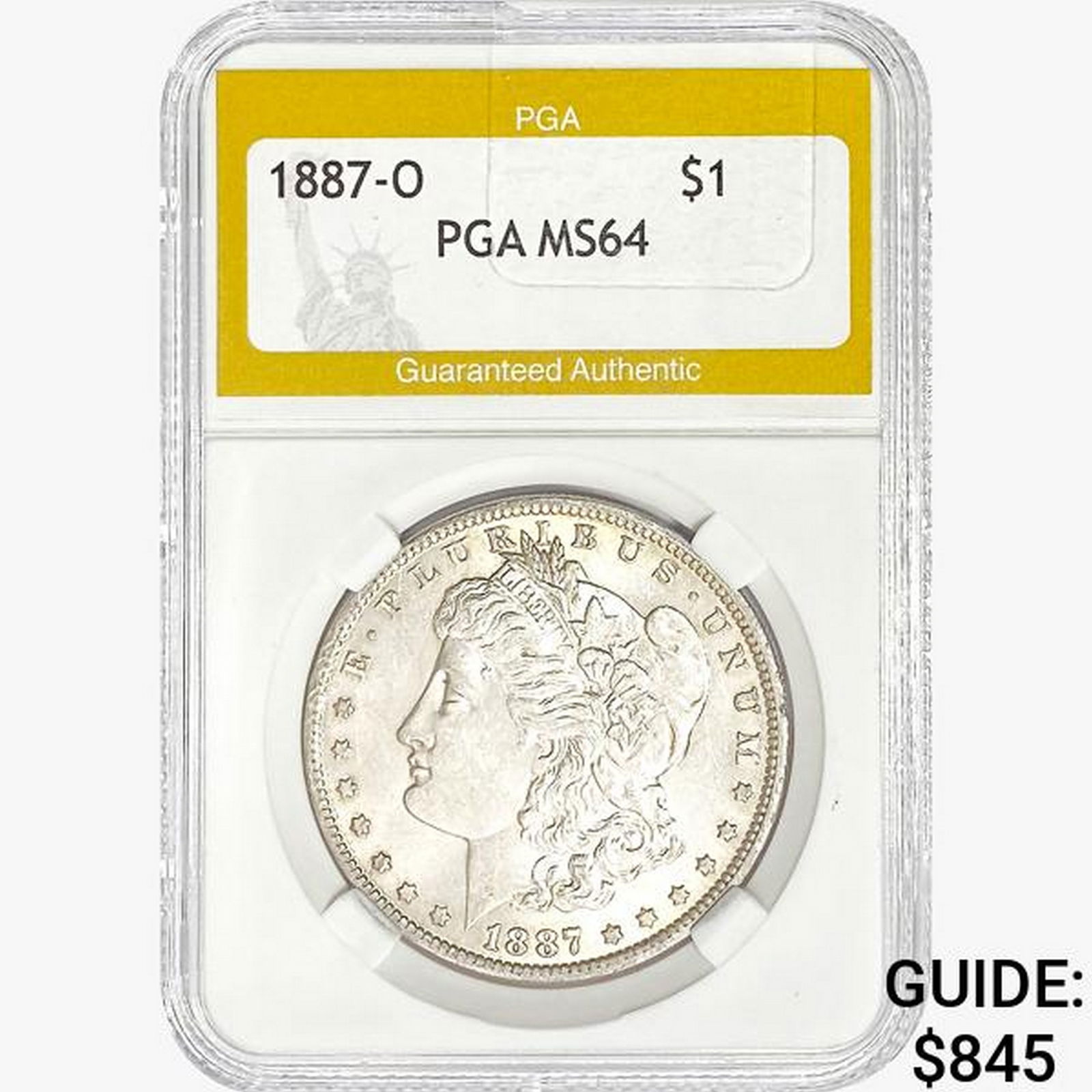 1887-O Morgan Silver Dollar PGA MS64 (1 of 2)