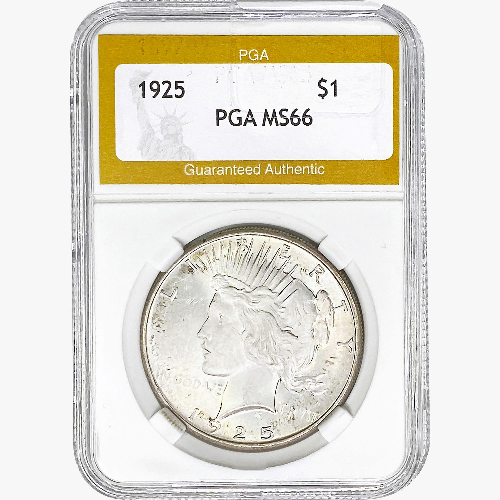 1925 Silver Peace Dollar PGA MS66 (1 of 2)