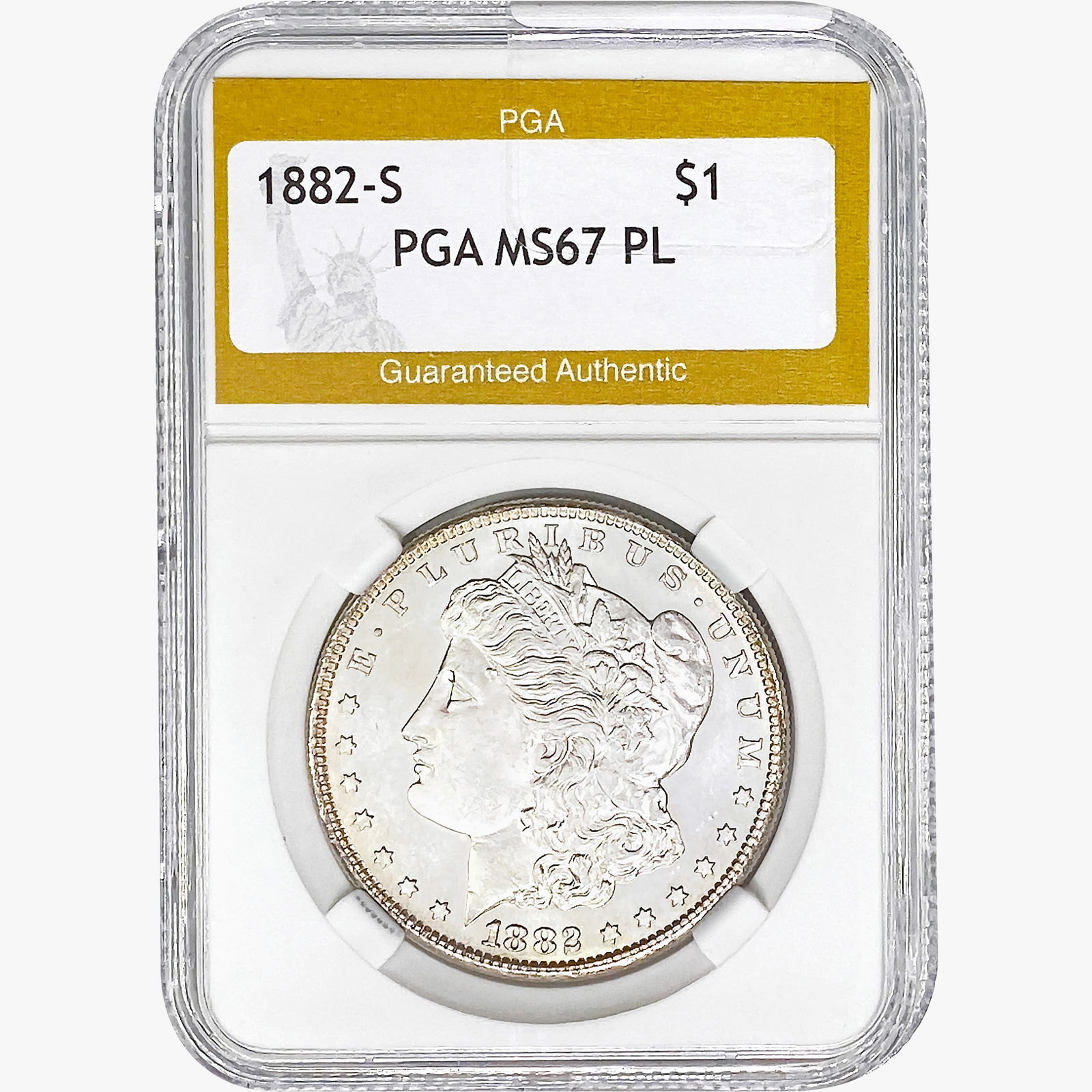1882-S Morgan Silver Dollar PGA MS67 PL (1 of 2)
