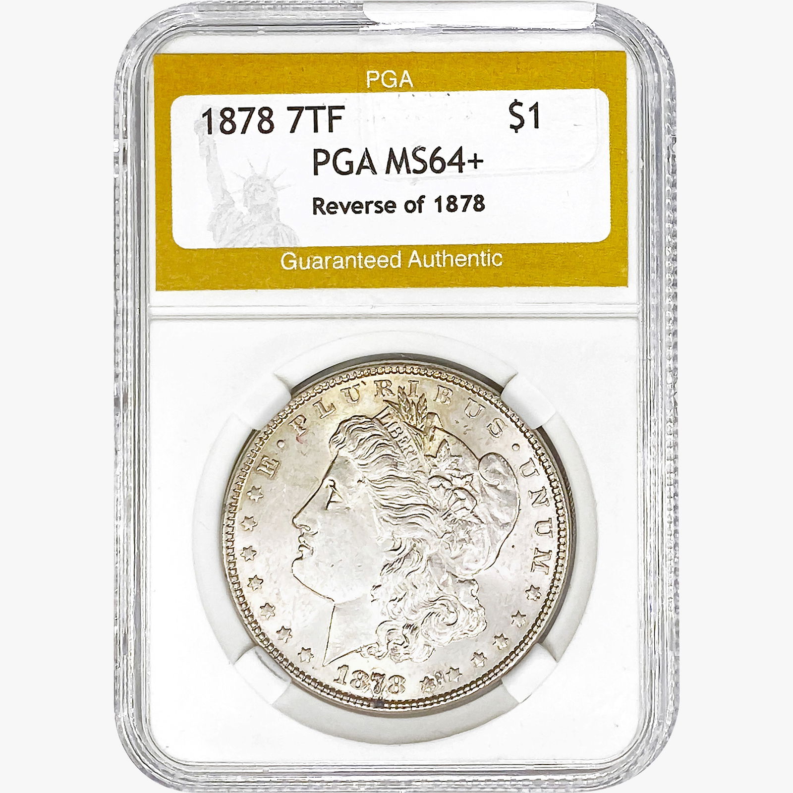1878 Morgan Silver Dollar PGA MS64+ REV 78 (1 of 2)