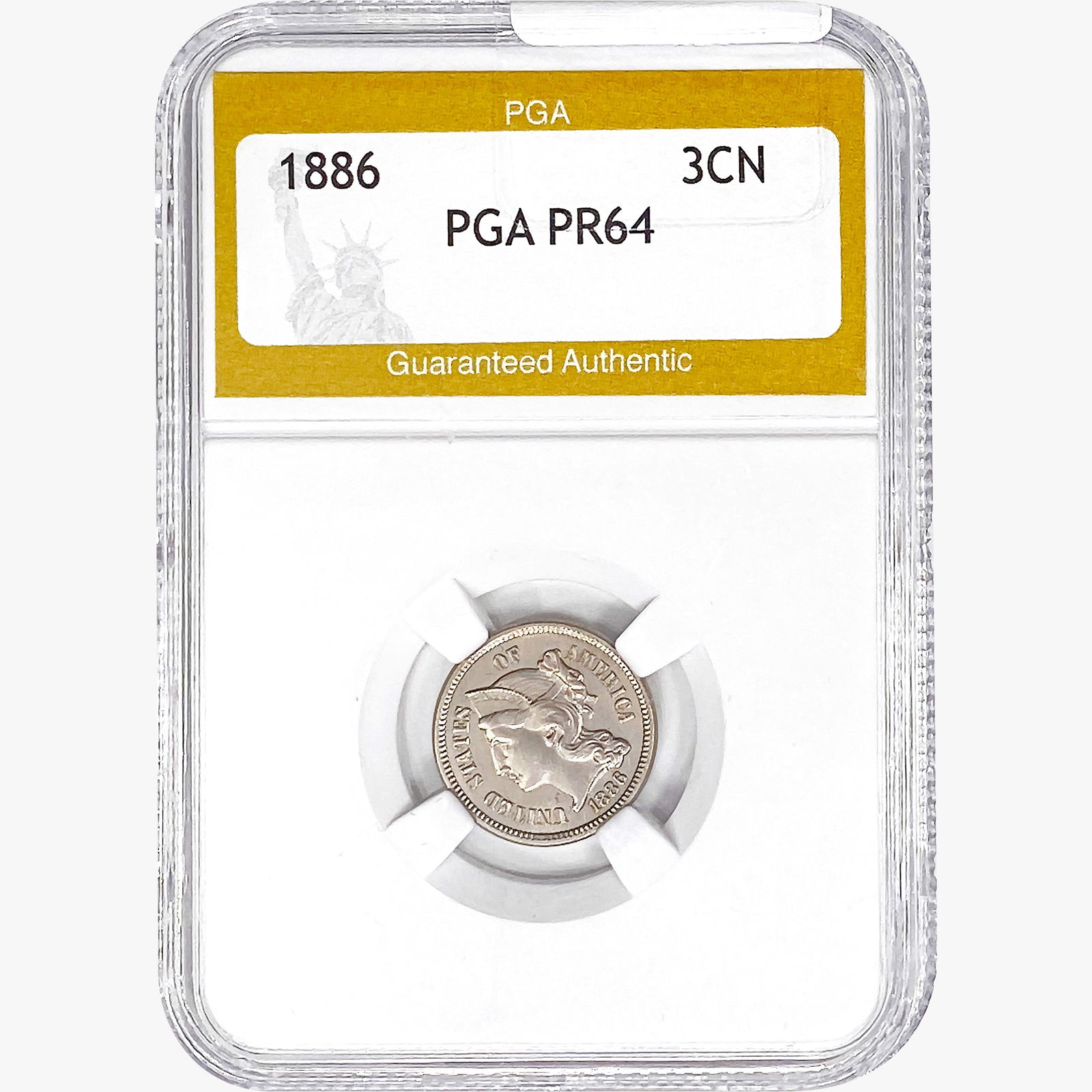 1886 Nickel Three Cent PGA PR64 (1 of 2)