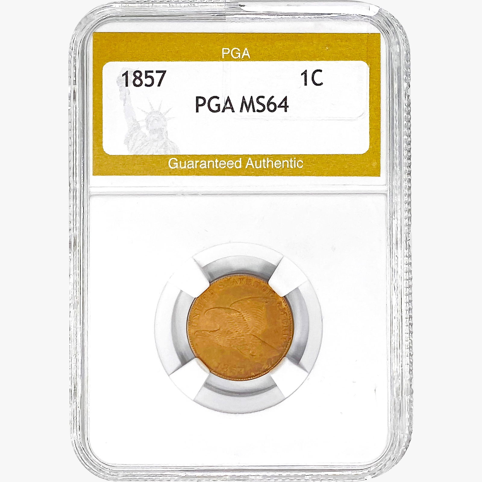 1857 Flying Eagle Cent PGA MS64 (1 of 2)
