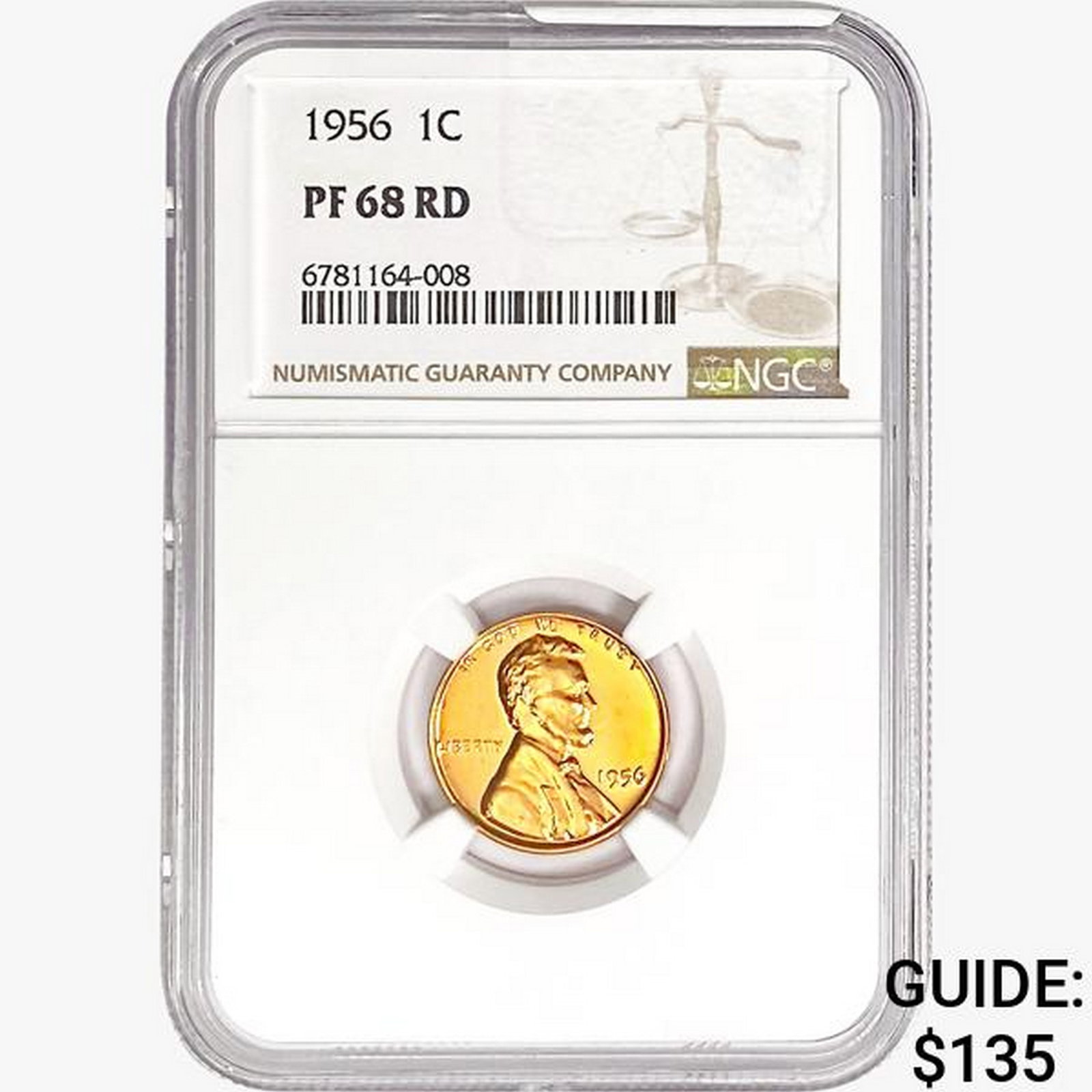 1956 Wheat Cent NGC PF68 RD (1 of 2)
