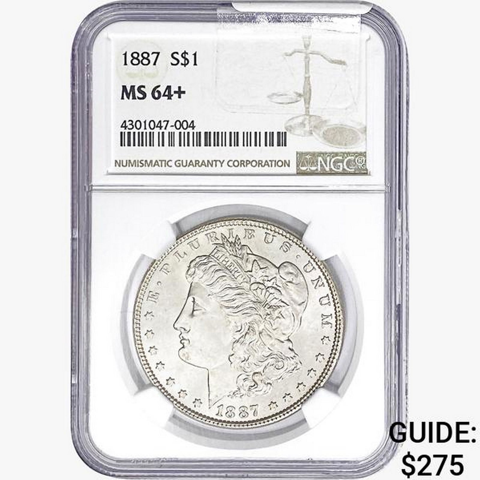 1887 Morgan Silver Dollar NGC MS64+ (1 of 2)