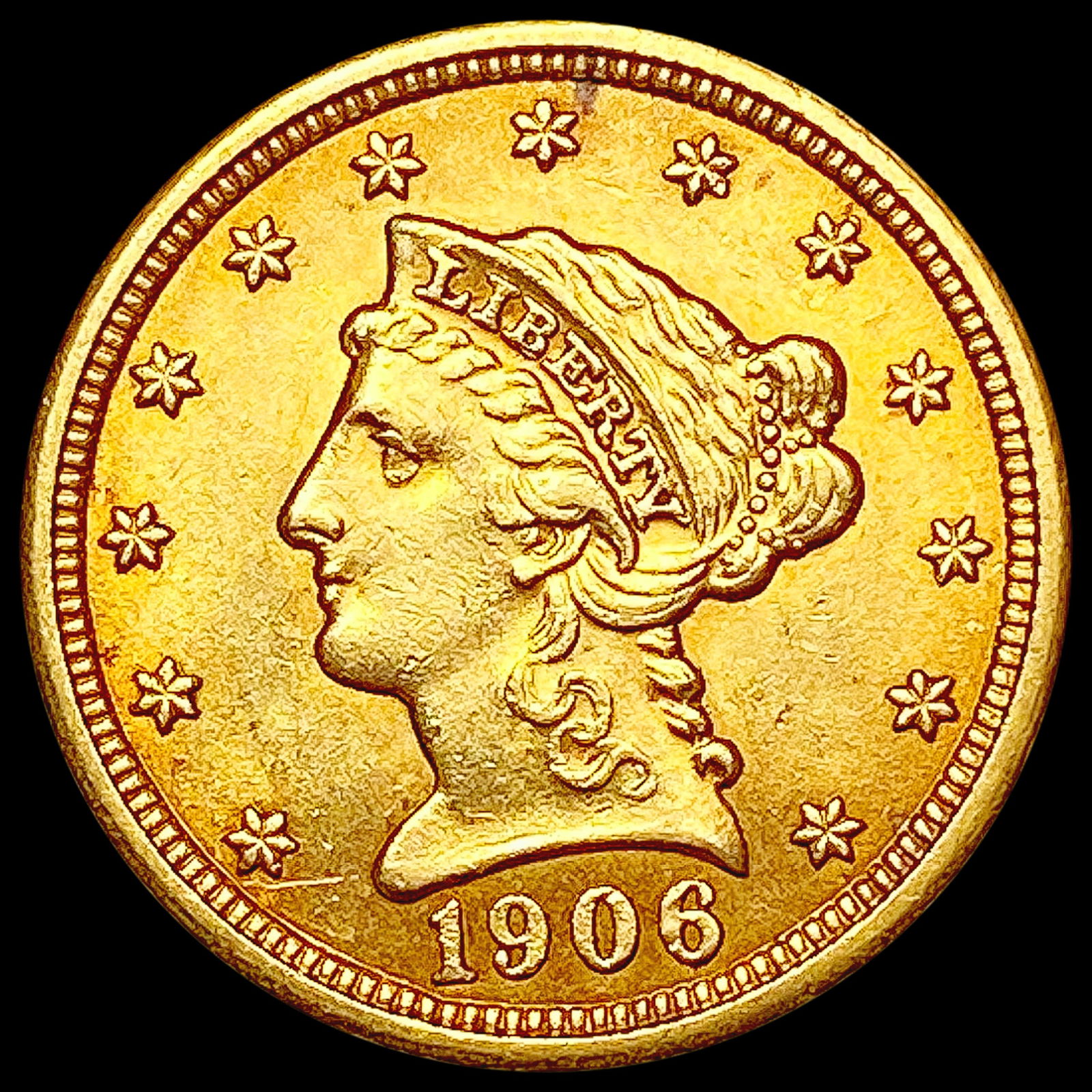 1906 $2.50 Gold Quarter Eagle UNCIRCULATED (1 of 2)