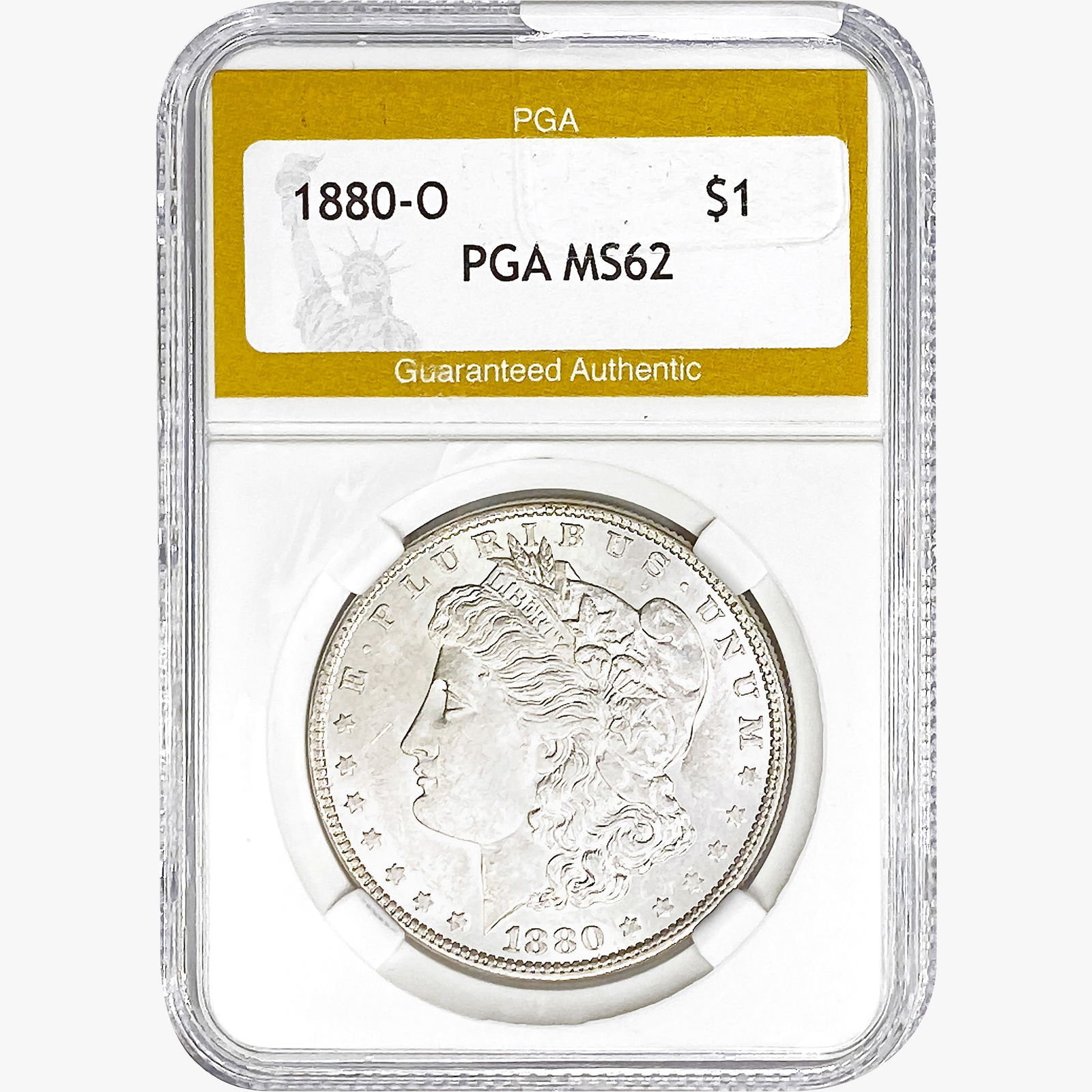 1880-O Morgan Silver Dollar PGA MS62 (1 of 2)