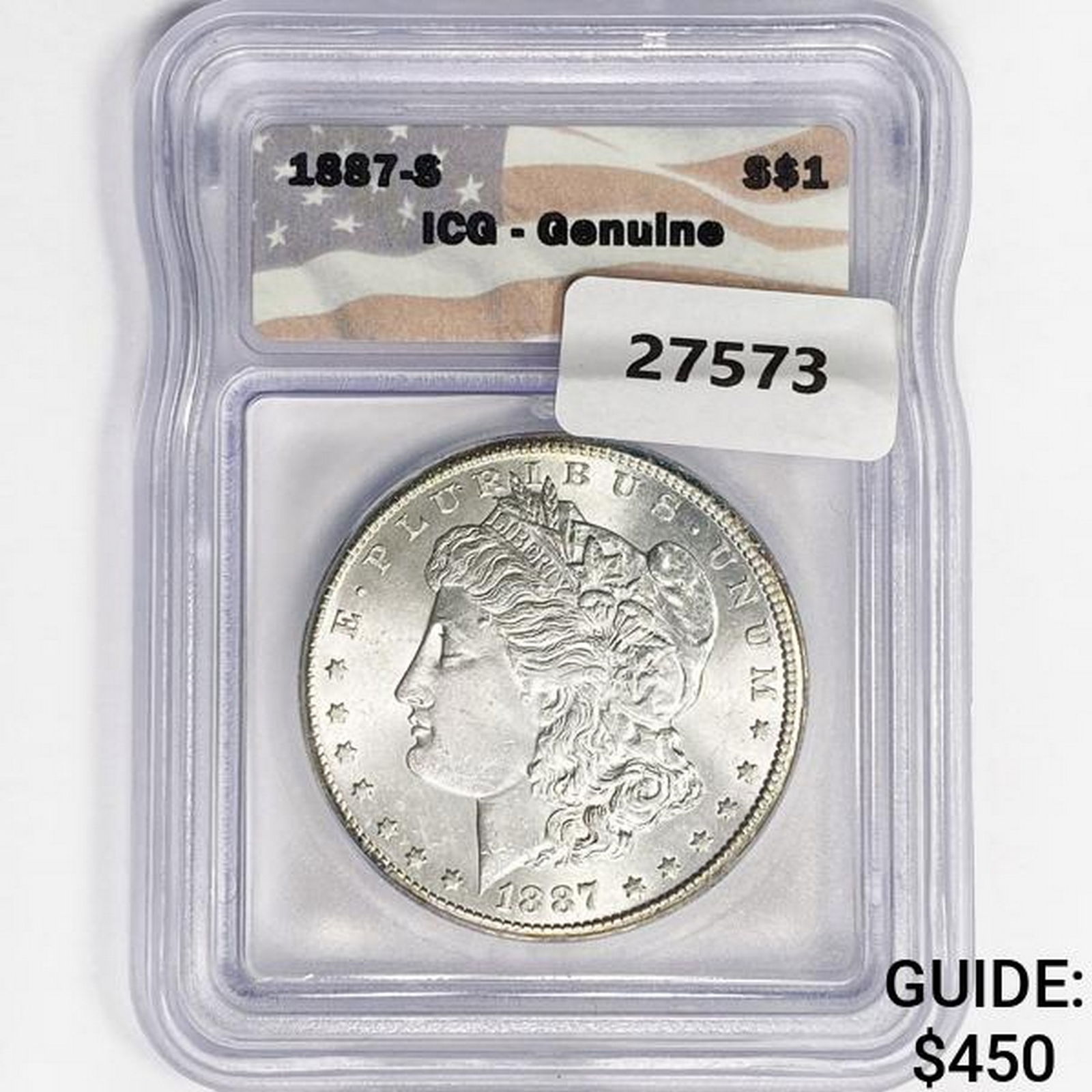 1887-S Morgan Silver Dollar ICG (1 of 2)
