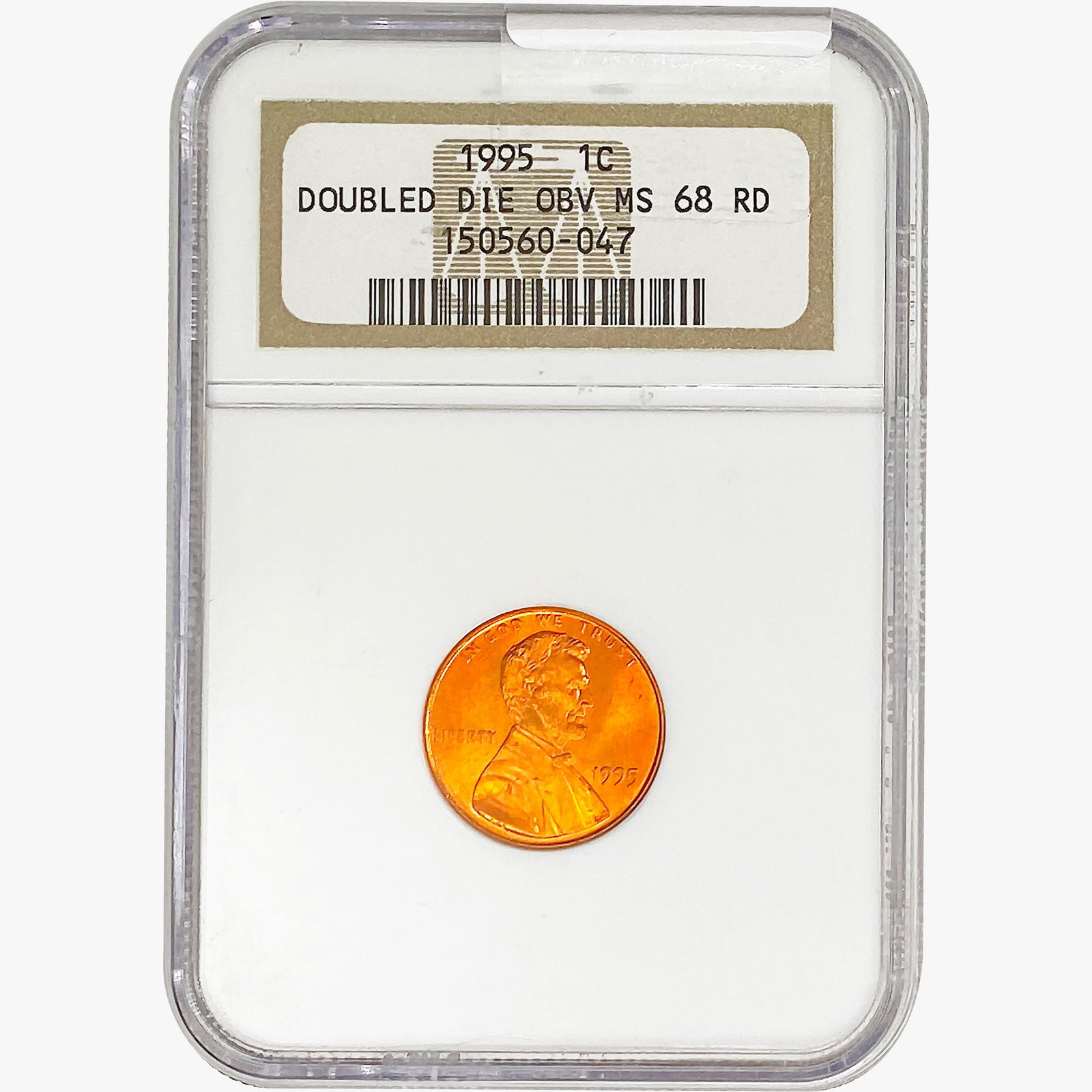 1995 Lincoln Memorial Cent NGC MS68 RD DBL DIE OBV (1 of 2)