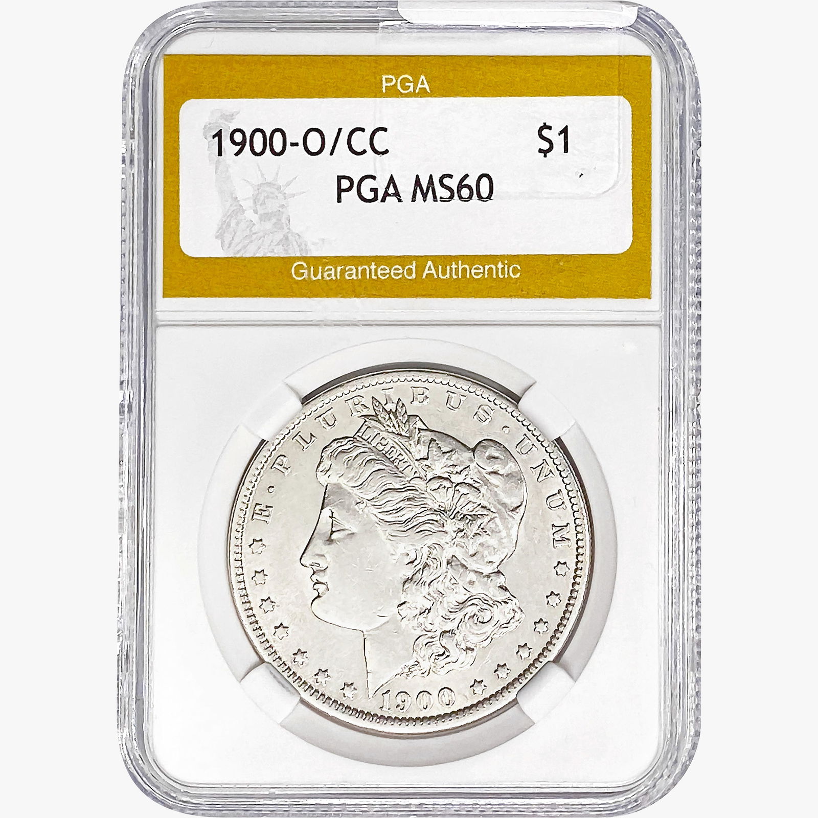 1900-O/CC Morgan Silver Dollar PGA MS60 (1 of 2)