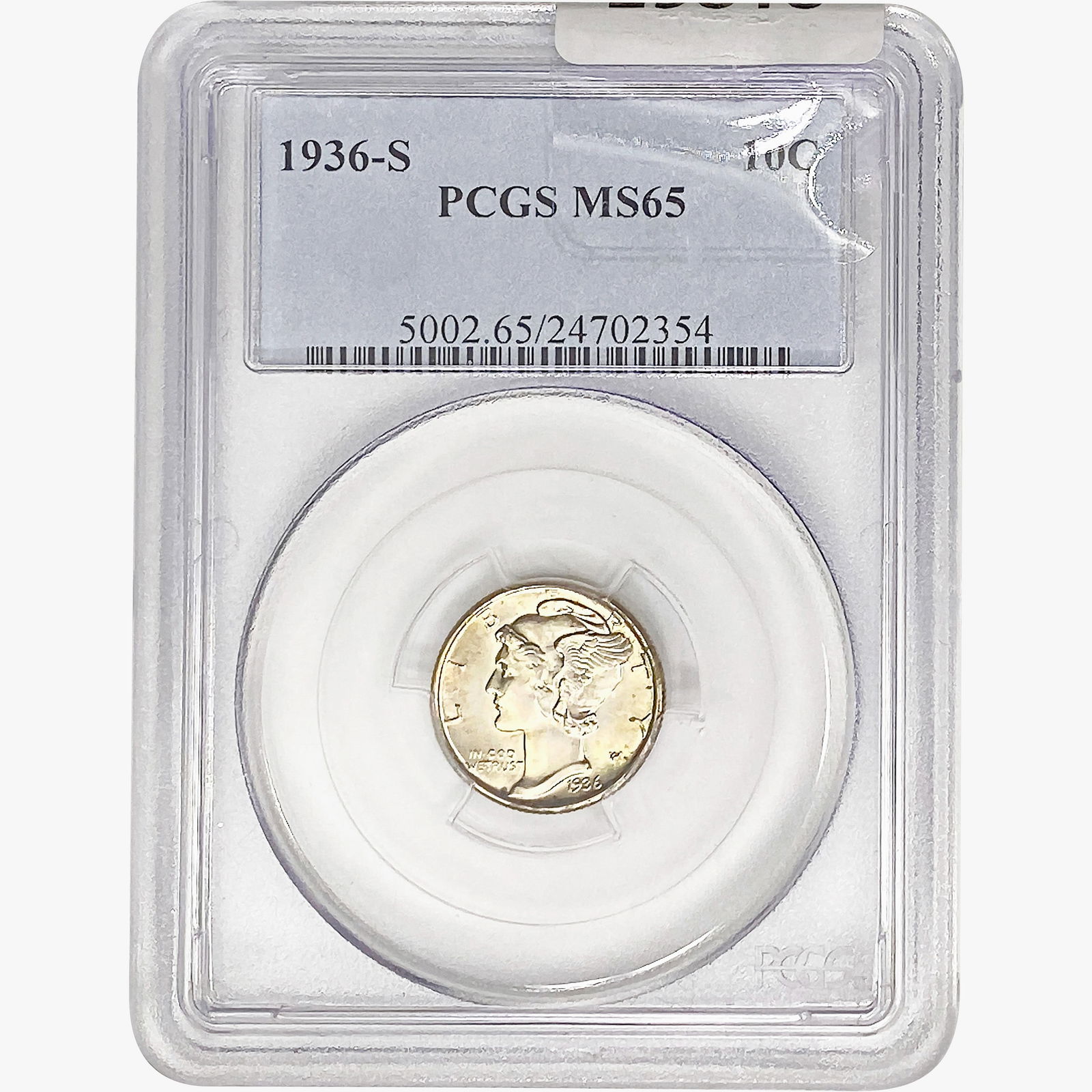 1936-S Mercury Silver Dime PCGS MS65 (1 of 2)
