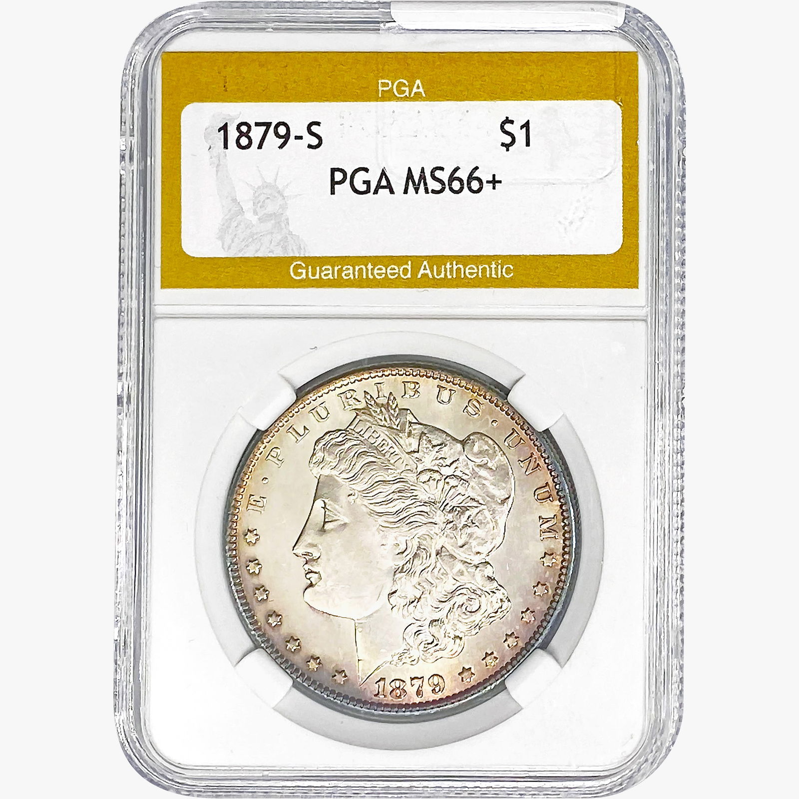 1879-S Morgan Silver Dollar PGA MS66+ (1 of 2)