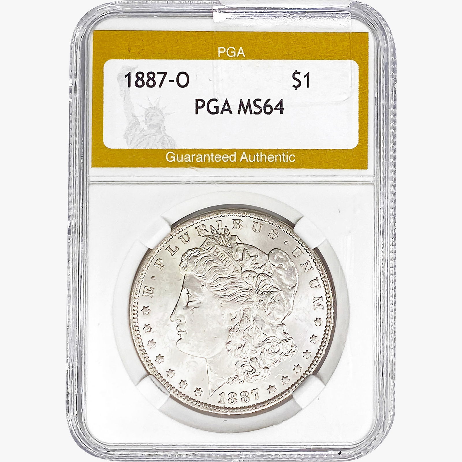 1887-O Morgan Silver Dollar PGA MS64 (1 of 2)