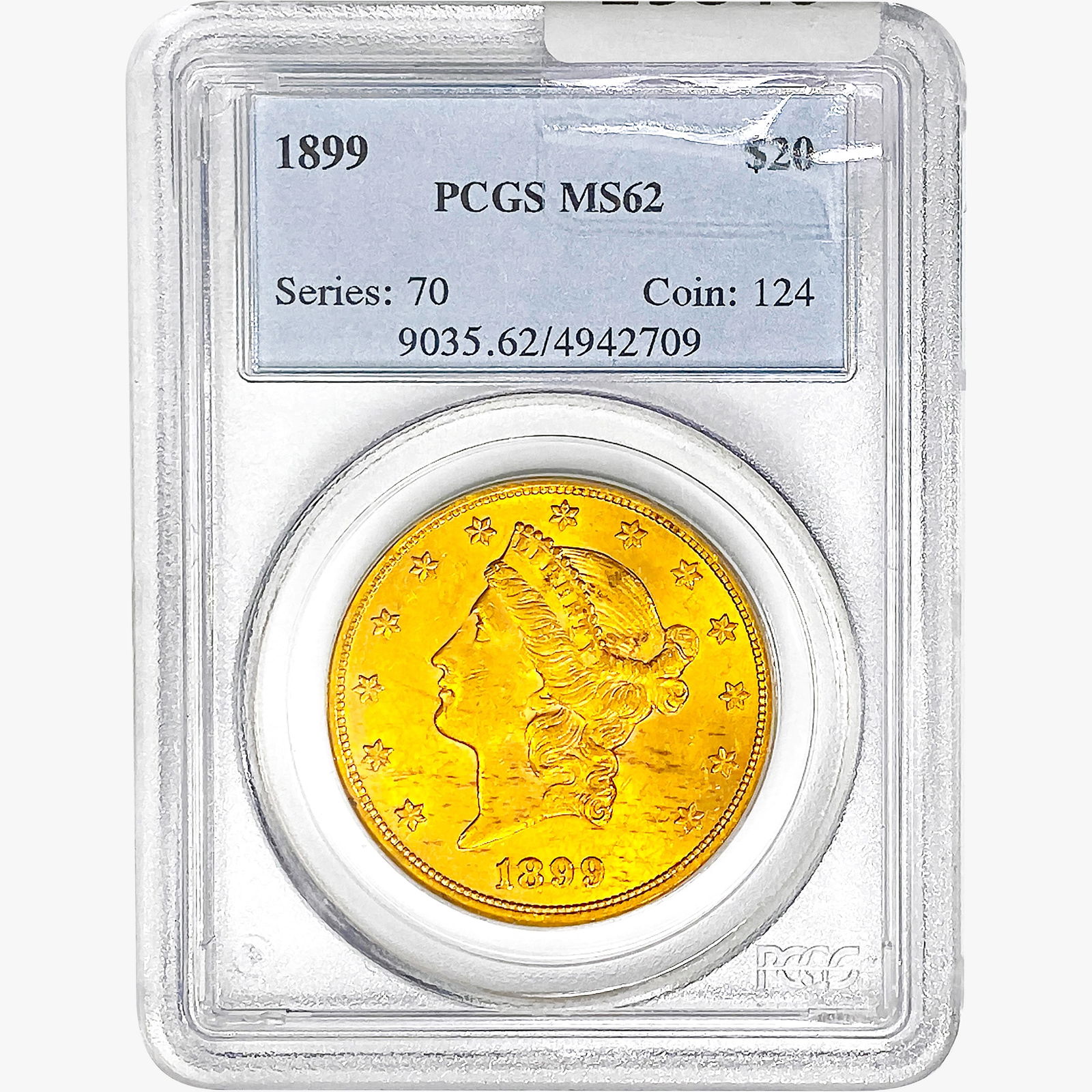 1899 $20 Gold Double Eagle PCGS MS62 (1 of 2)