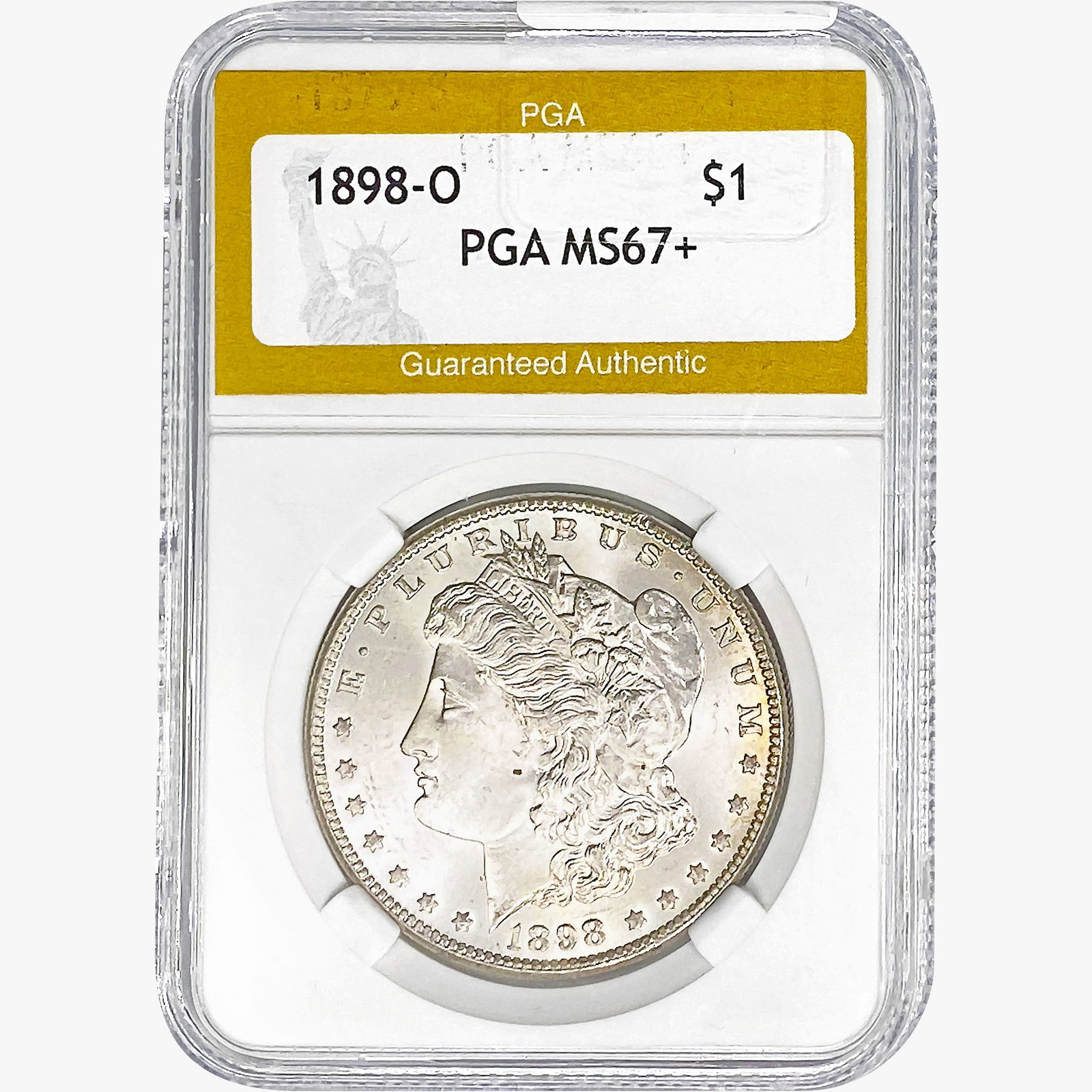 1898-O Morgan Silver Dollar PGA MS67+ (1 of 2)