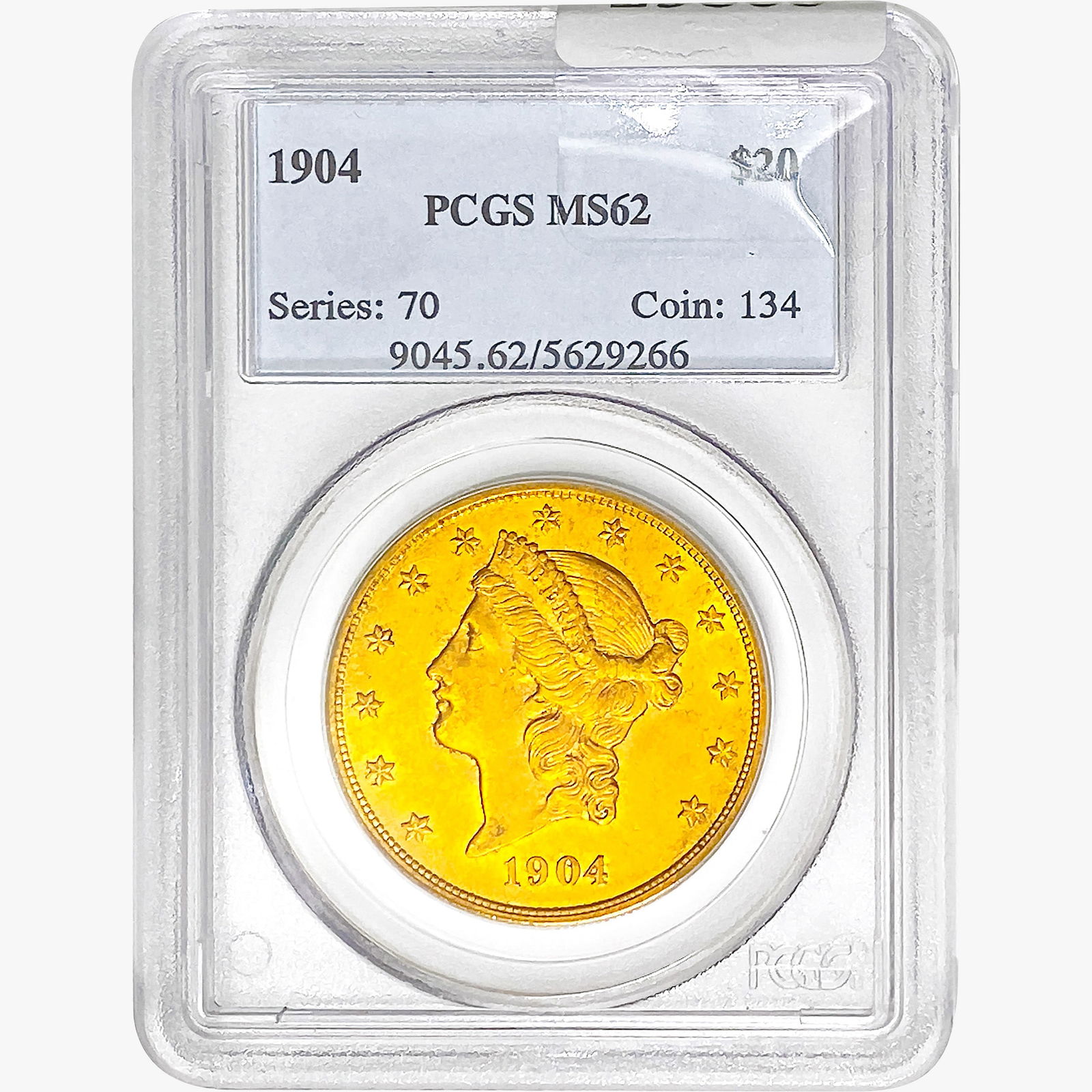 1904 $20 Gold Double Eagle PCGS MS62 (1 of 2)