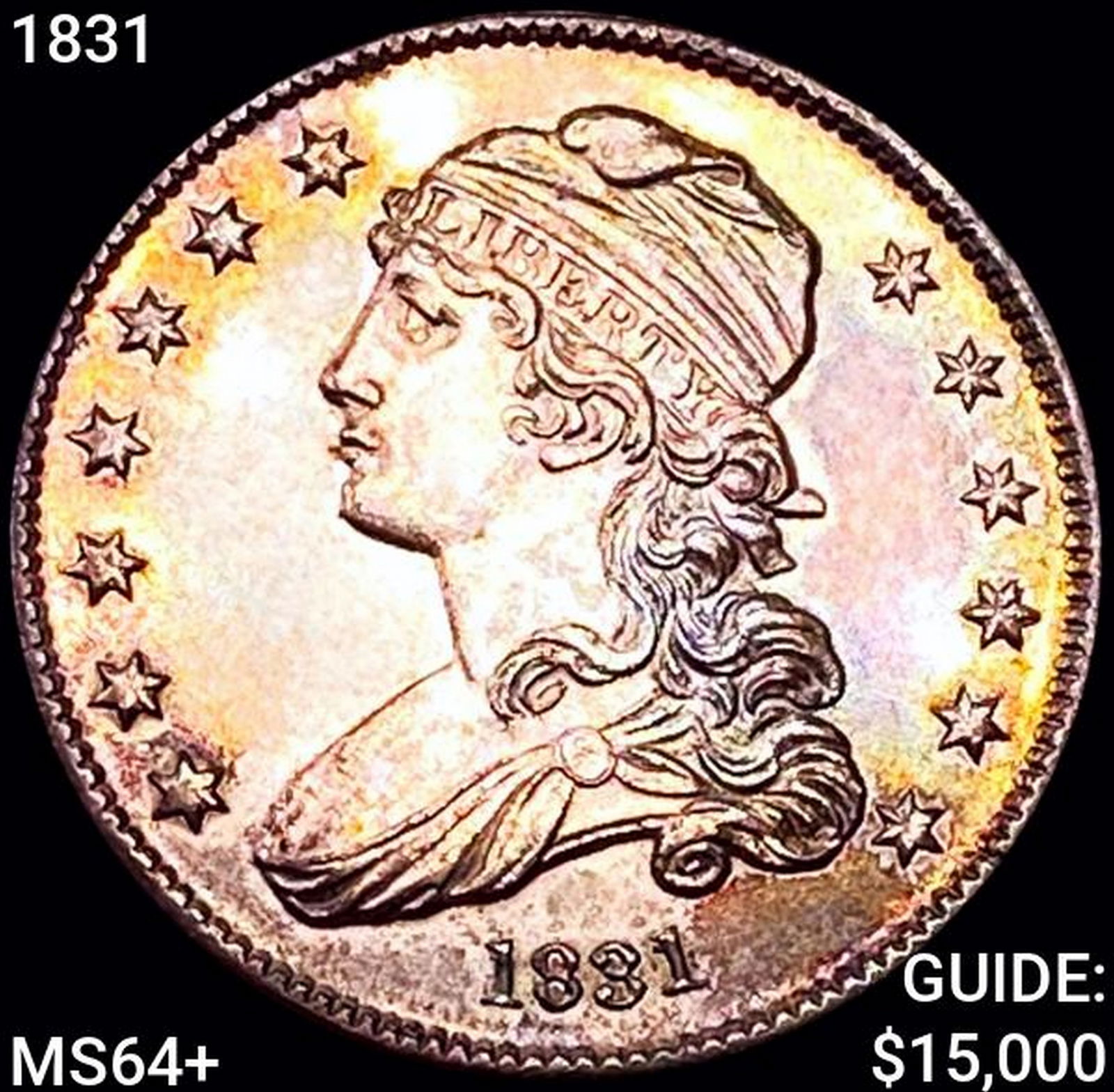 1831 Capped Bust Quarter CHOICE BU+ (1 of 2)