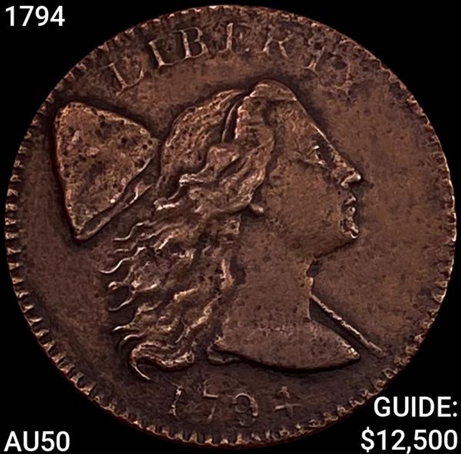 1794 Liberty Cap Large Cent CLOSELY UNCIRCULATED (1 of 2)