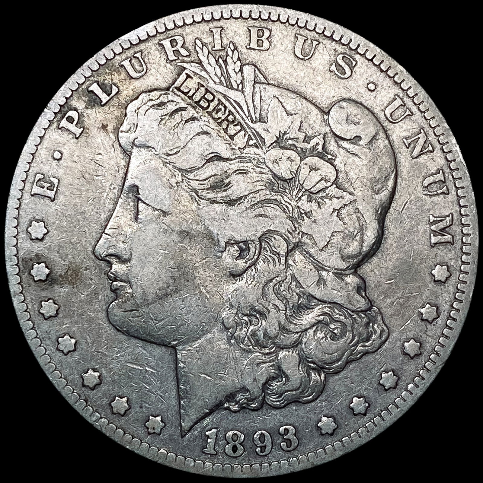 1893-CC Morgan Silver Dollar LIGHTLY CIRCULATED (1 of 2)