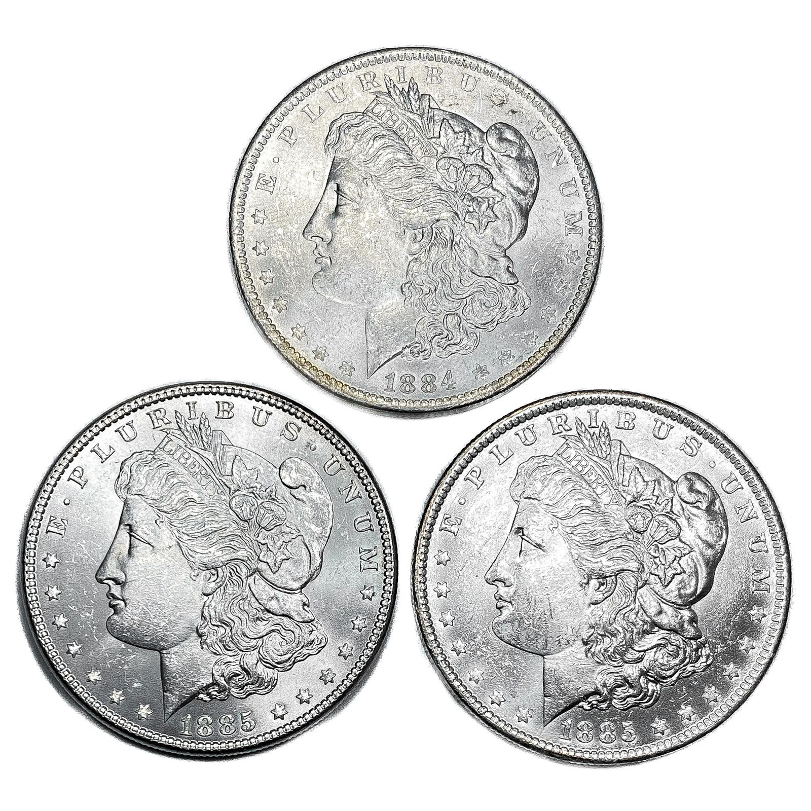 [3] 1884&1885 Morgan Silver Dollar UNCIRCULATED (1 of 2)