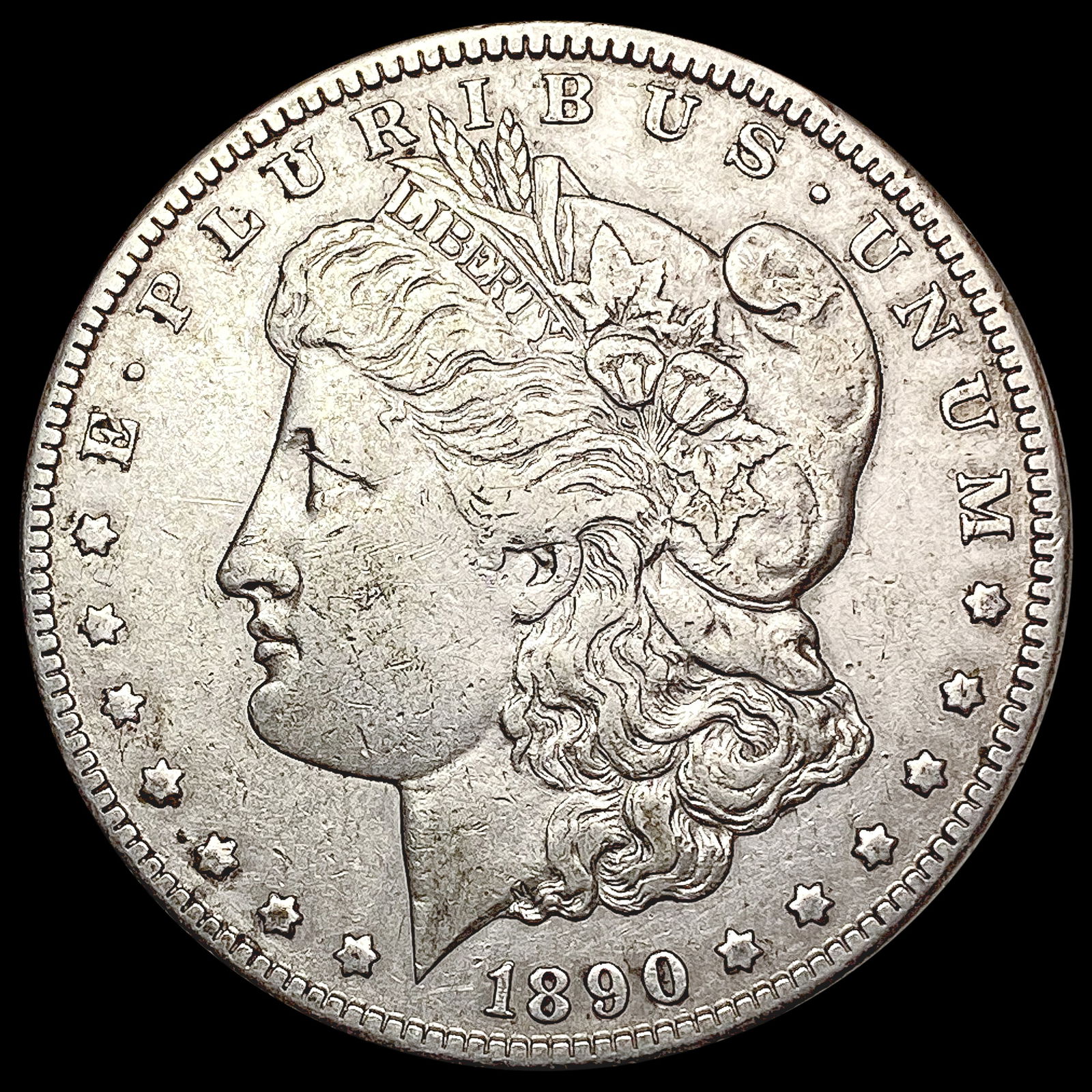 1890-CC Morgan Silver Dollar NEARLY UNCIRCULATED (1 of 2)