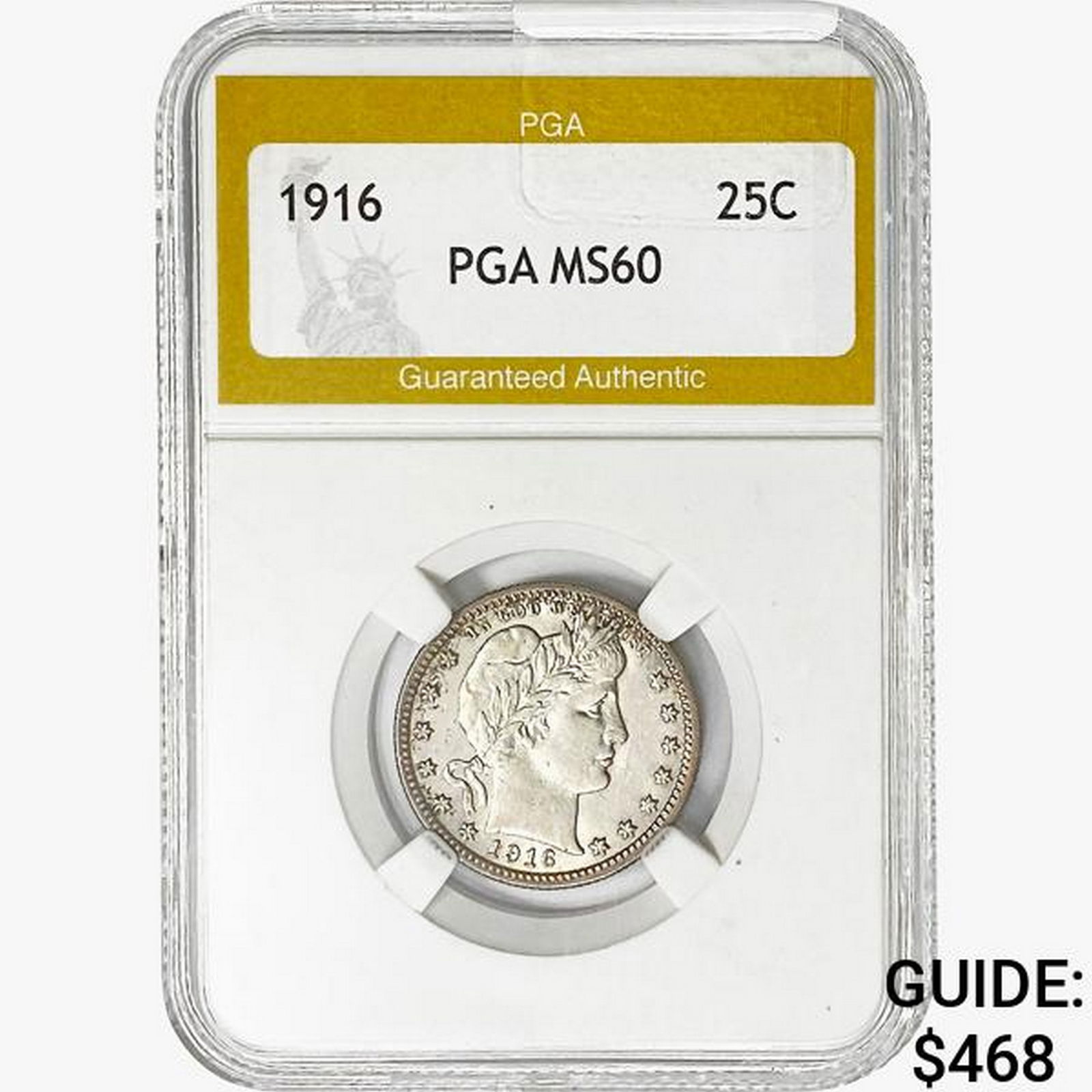 1916 Barber Quarter PGA MS60 (1 of 2)