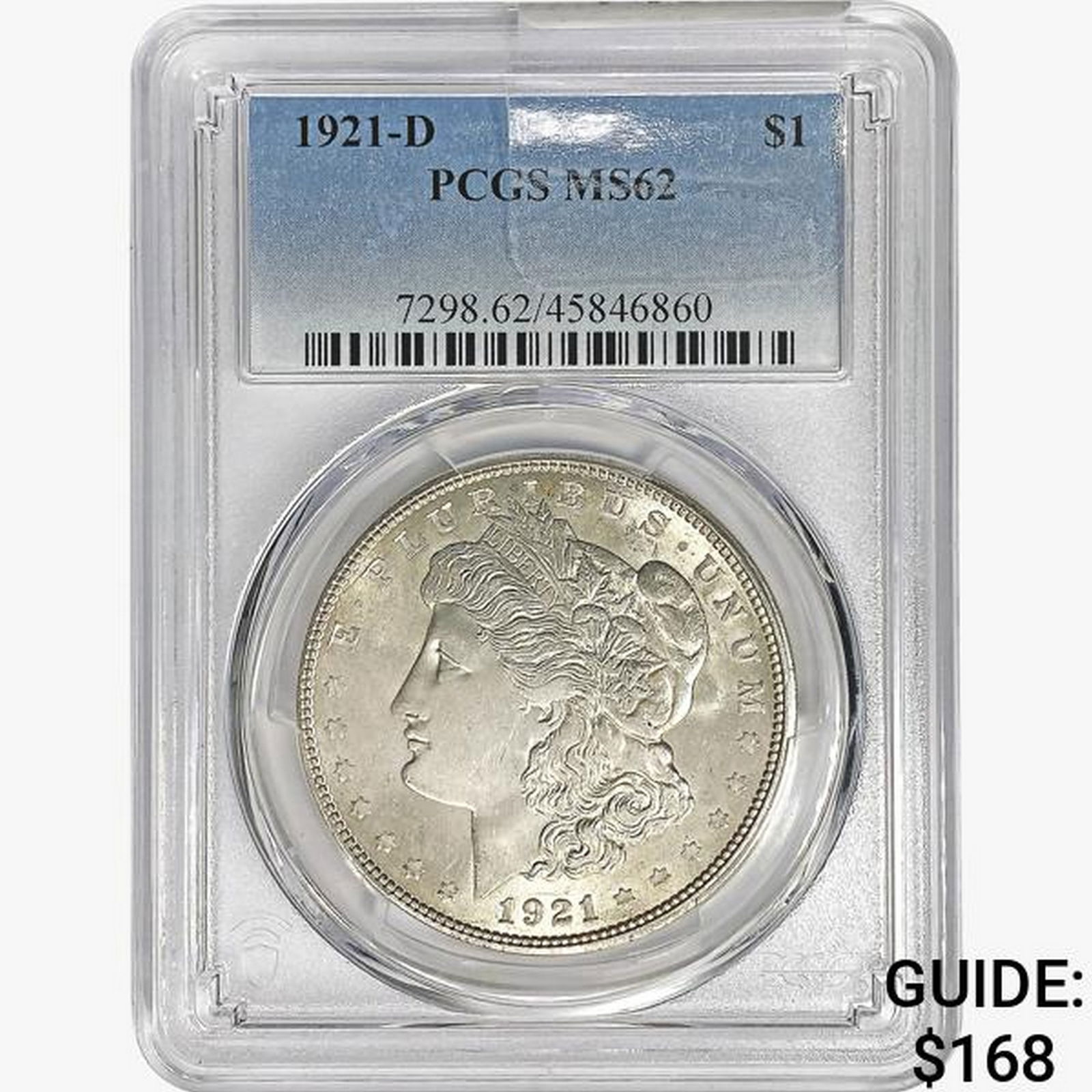 1921-D Morgan Silver Dollar PCGS MS62 (1 of 2)