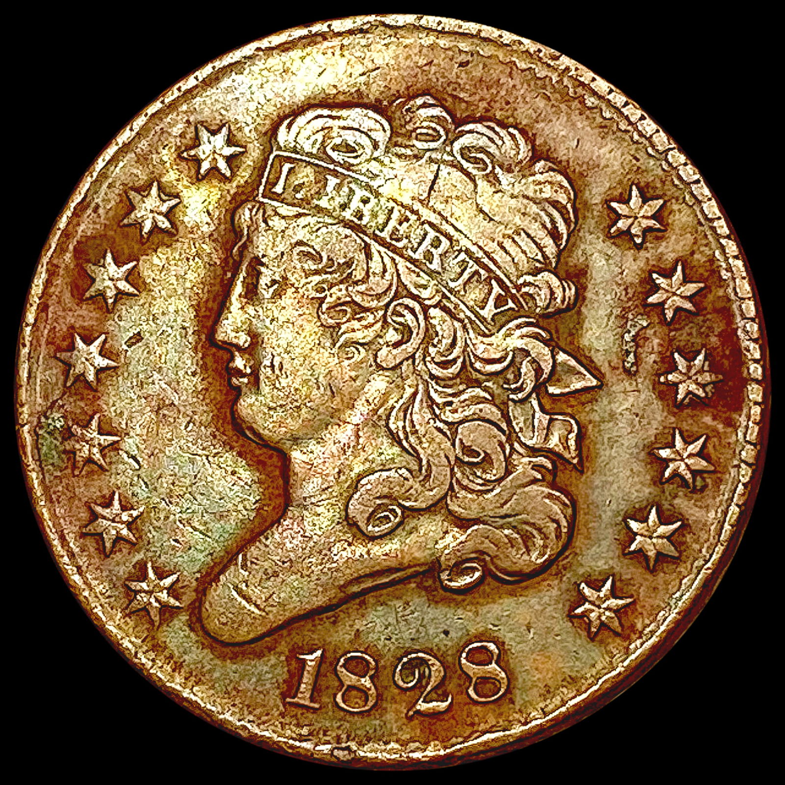 1828 Classic Head Half Cent CLOSELY UNCIRCULATED (1 of 2)