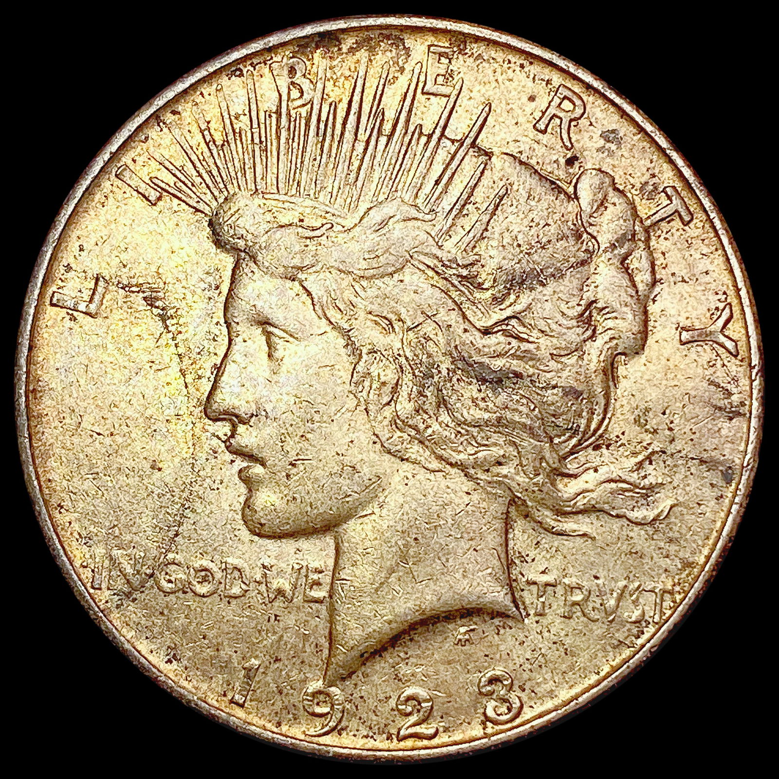 1923-D Silver Peace Dollar CLOSELY UNCIRCULATED (1 of 2)