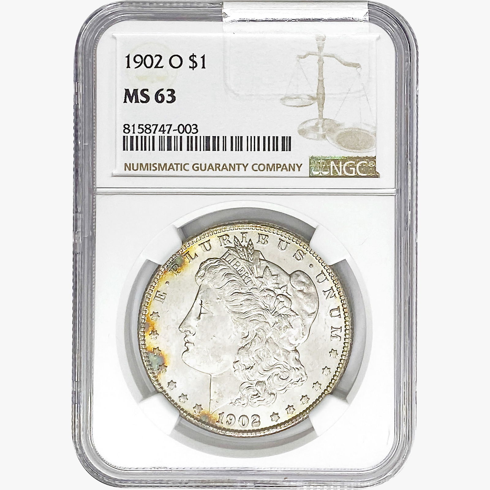 1902-O Morgan Silver Dollar NGC MS63 (1 of 2)