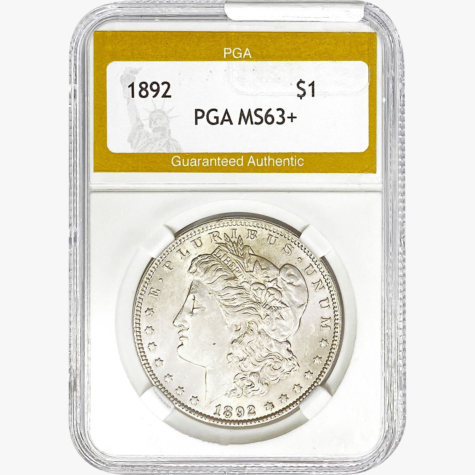 1892 Morgan Silver Dollar PGA MS63+ (1 of 2)