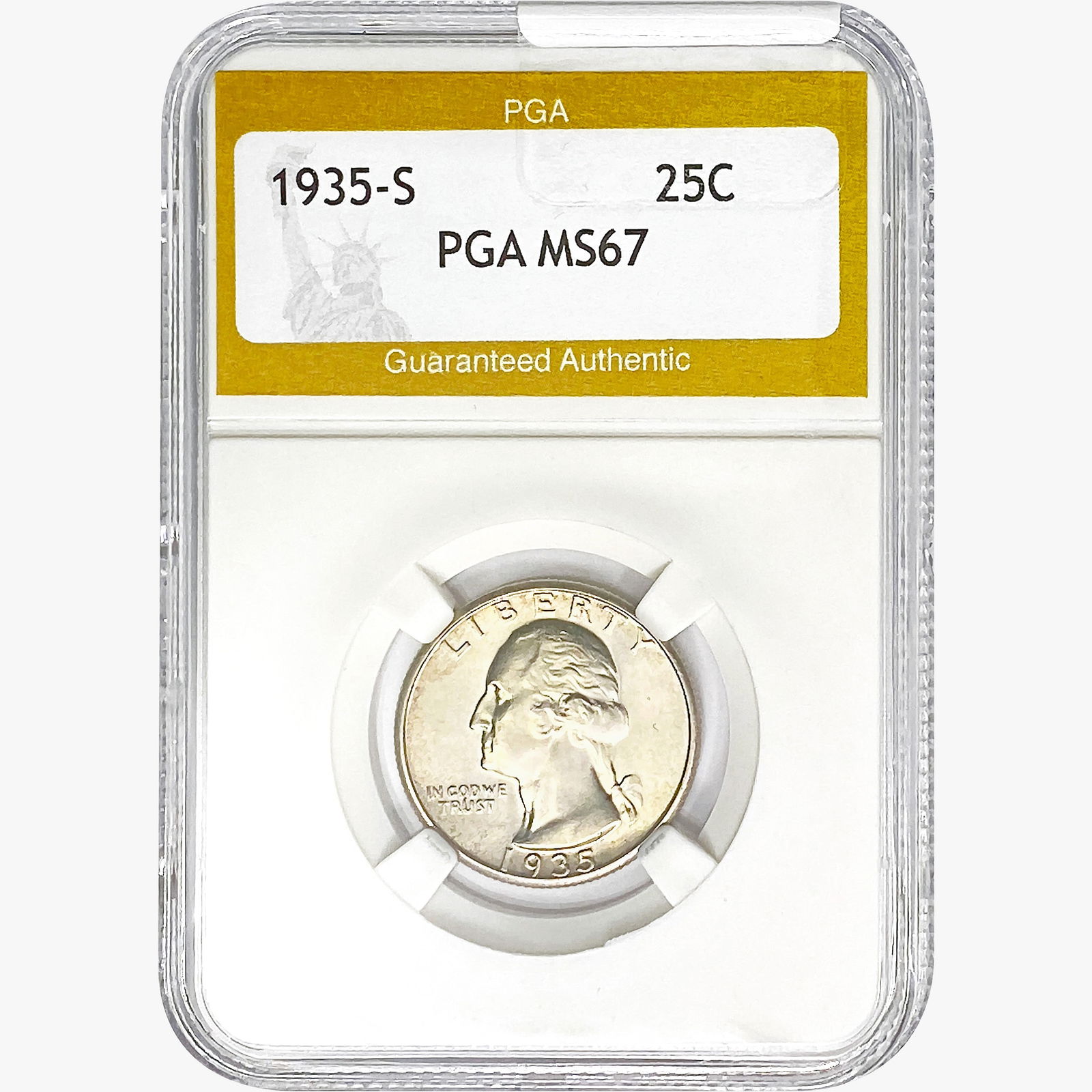 1935-S Washington Silver Quarter PGA MS67 (1 of 2)