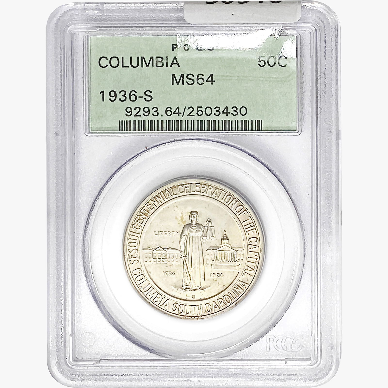 1936-S Columbia Half Dollar PCGS MS64 (1 of 2)