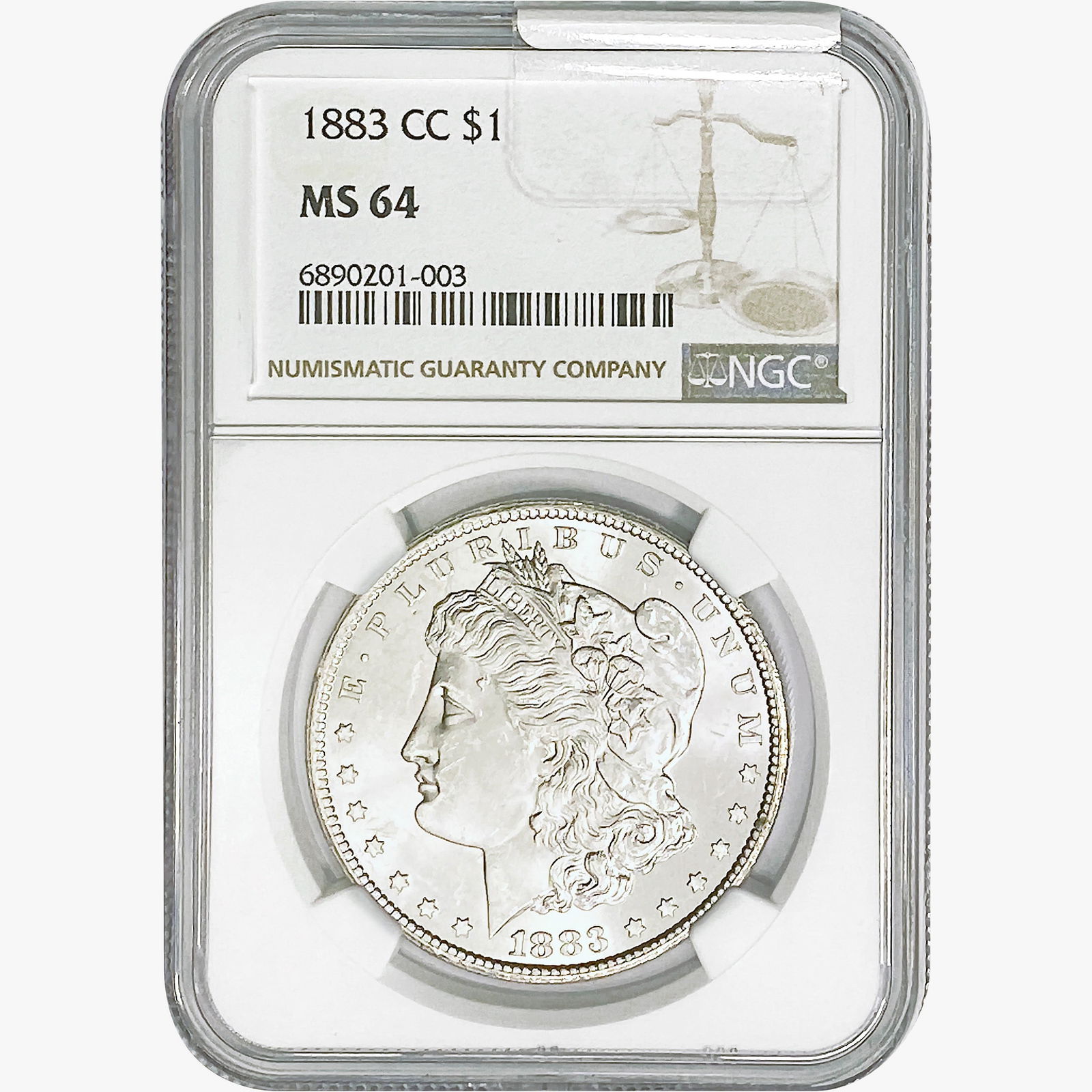 1883-CC Morgan Silver Dollar NGC MS64 (1 of 2)