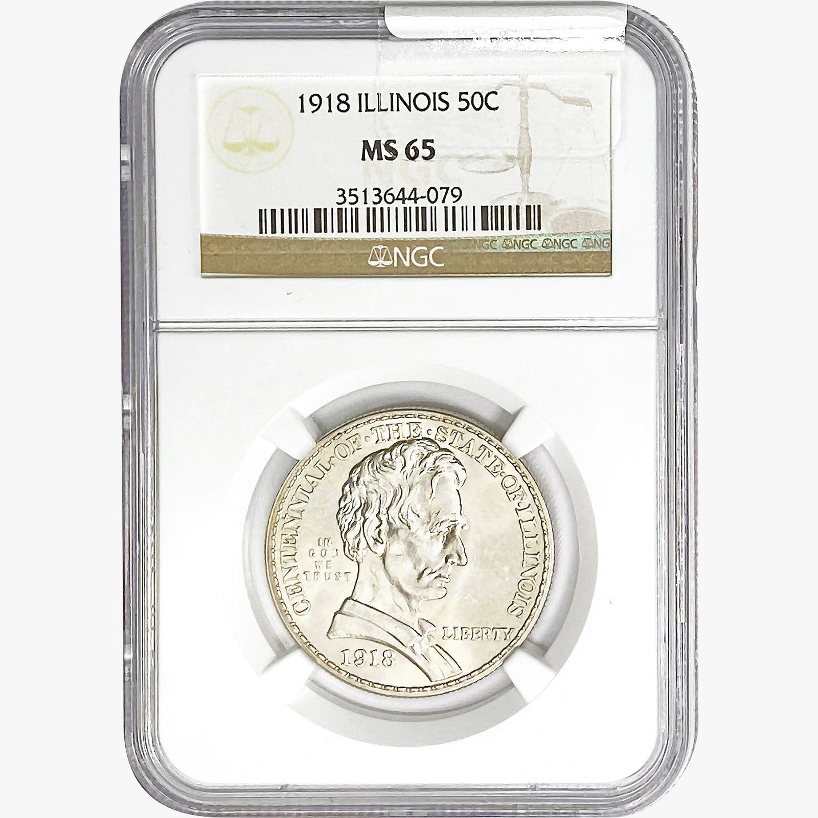 1918 Illinois Half Dollar NGC MS65 (1 of 2)