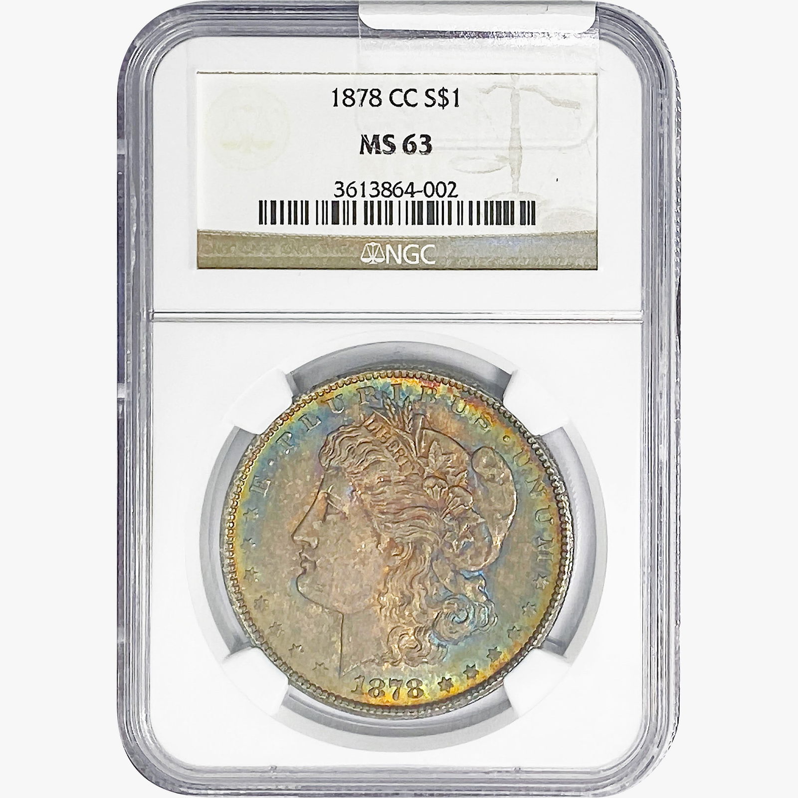 1878-CC Morgan Silver Dollar NGC MS63 (1 of 2)