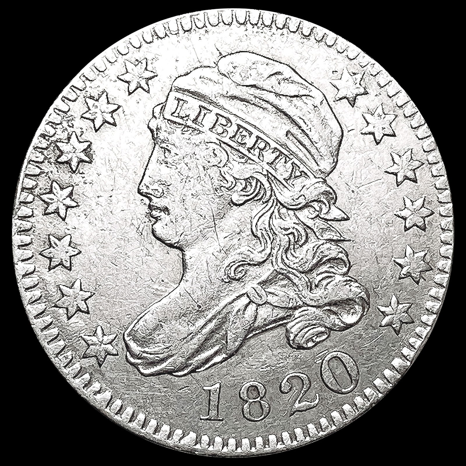 1820 Capped Bust Dime CLOSELY UNCIRCULATED (1 of 2)