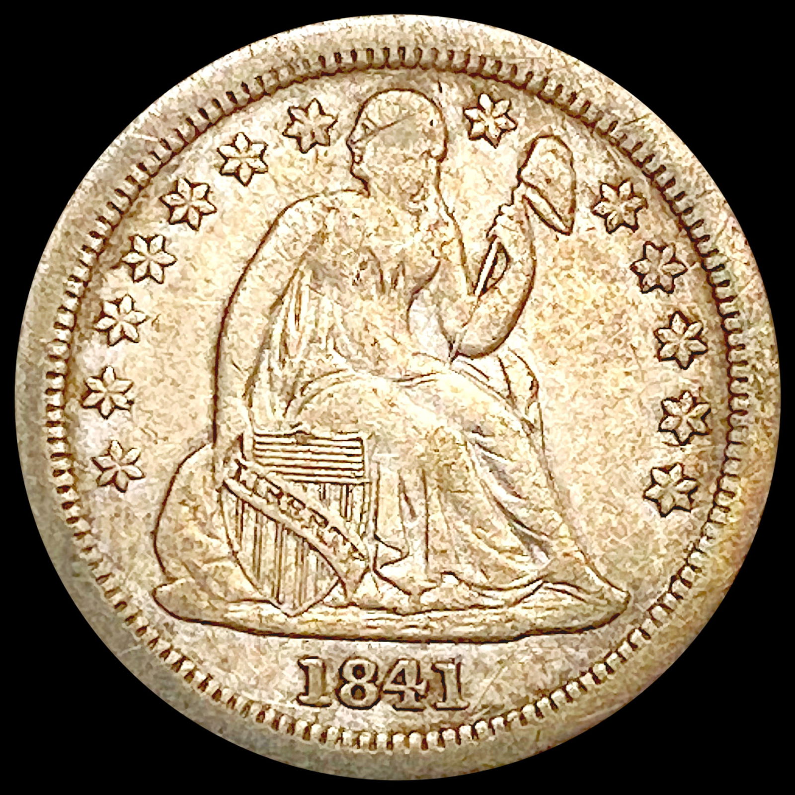1841-O Seated Liberty Dime LIGHTLY CIRCULATED (1 of 2)