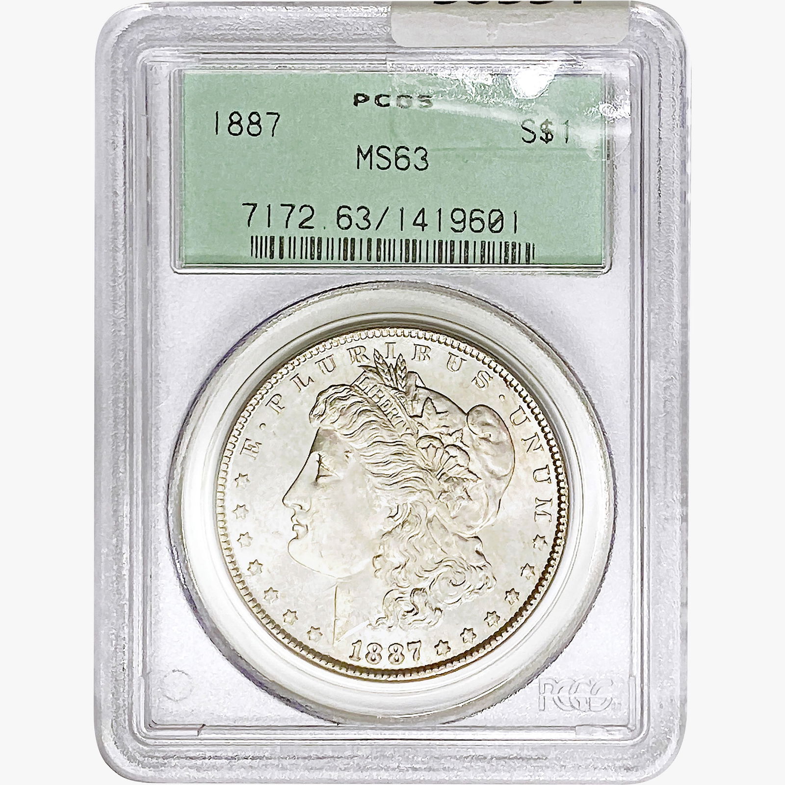 1887 Morgan Silver Dollar PCGS MS63 (1 of 2)