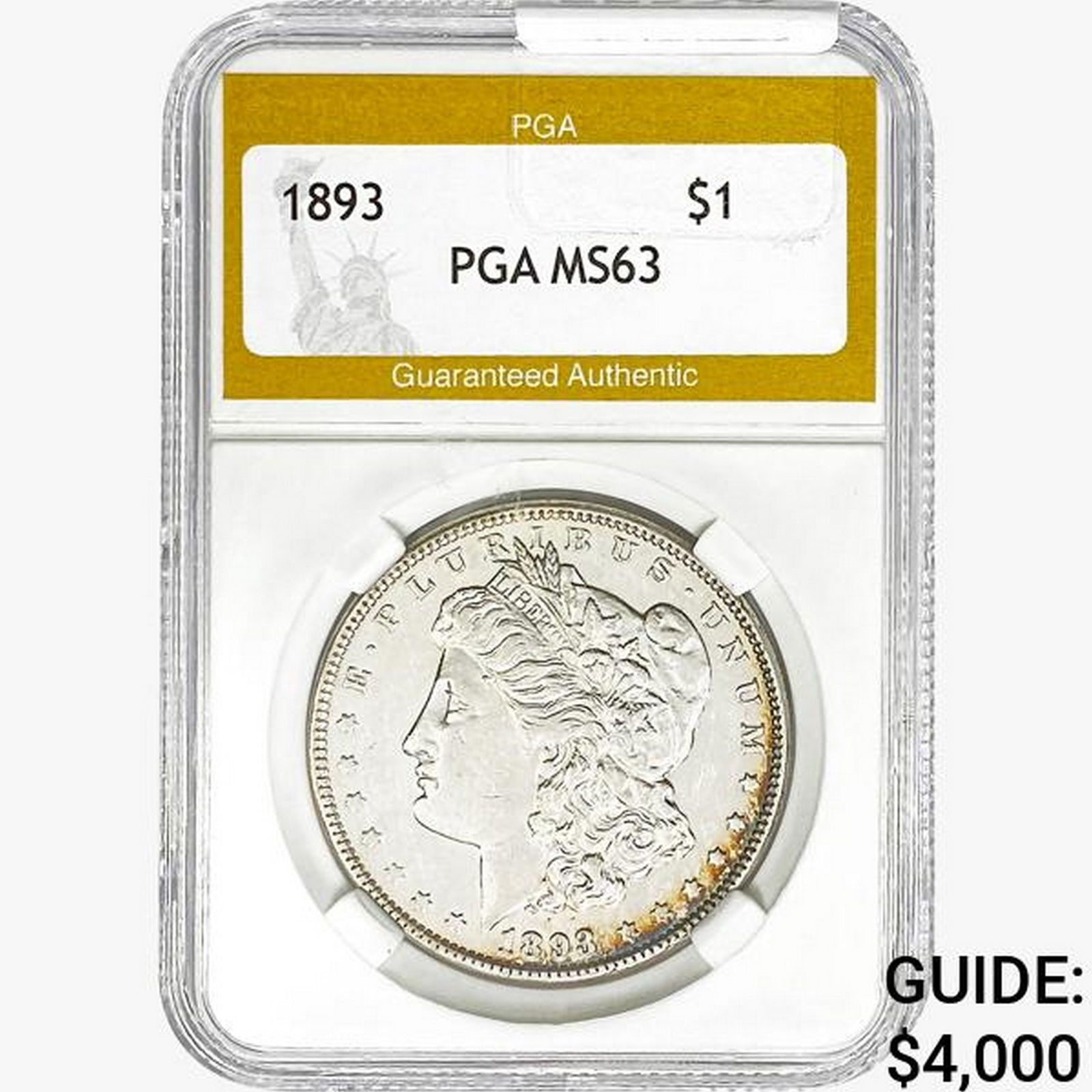 1893 Morgan Silver Dollar PGA MS63 (1 of 2)