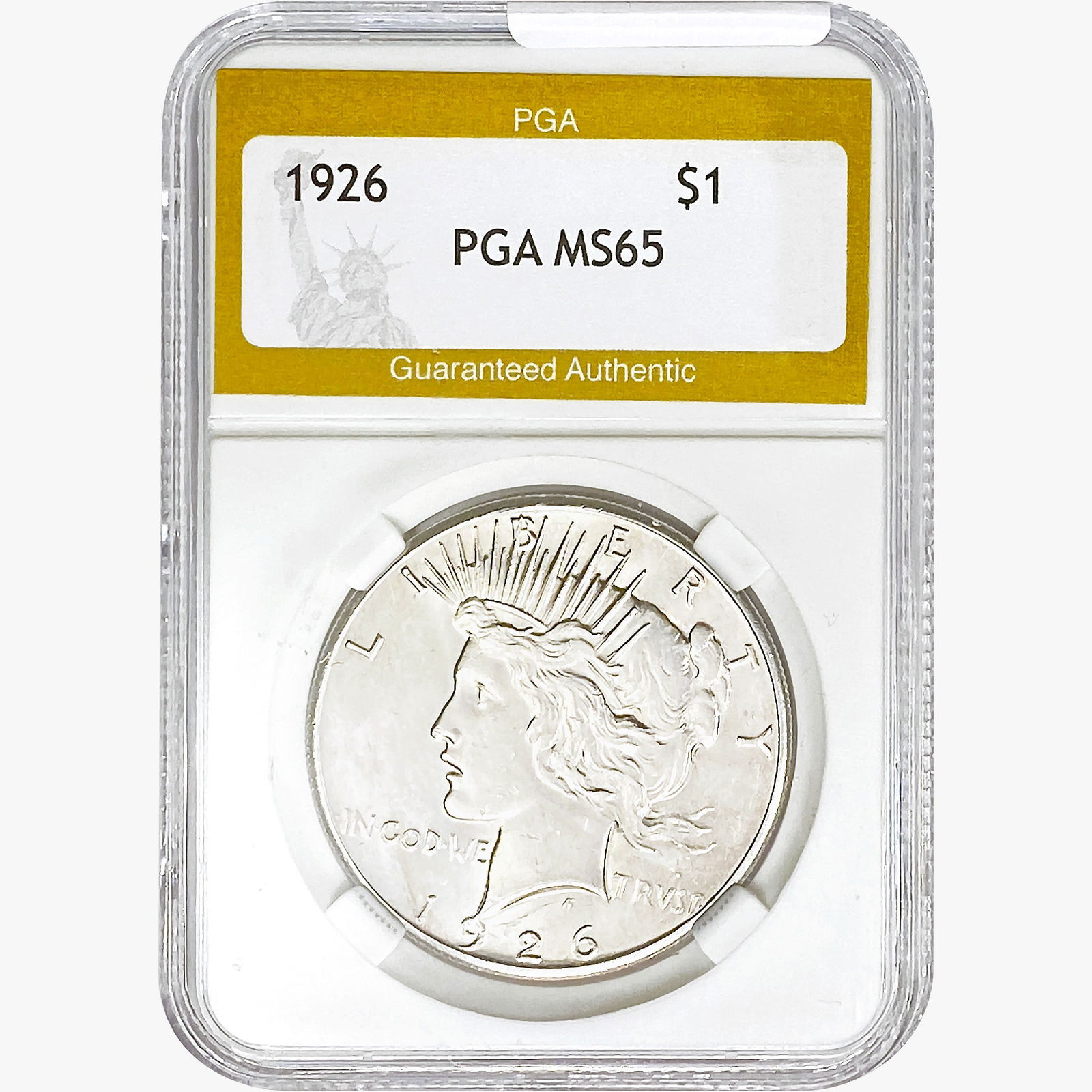 1926 Silver Peace Dollar PGA MS65 (1 of 2)