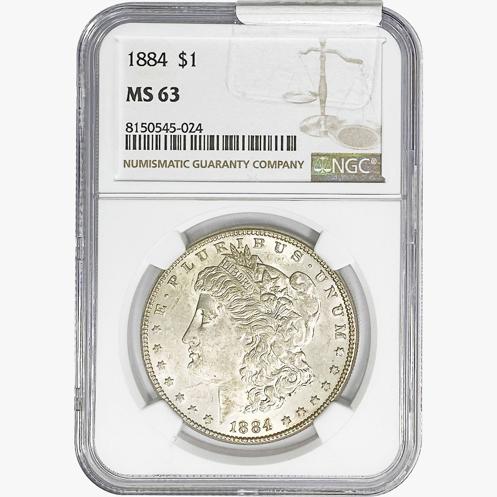1884 Morgan Silver Dollar NGC MS63 (1 of 2)