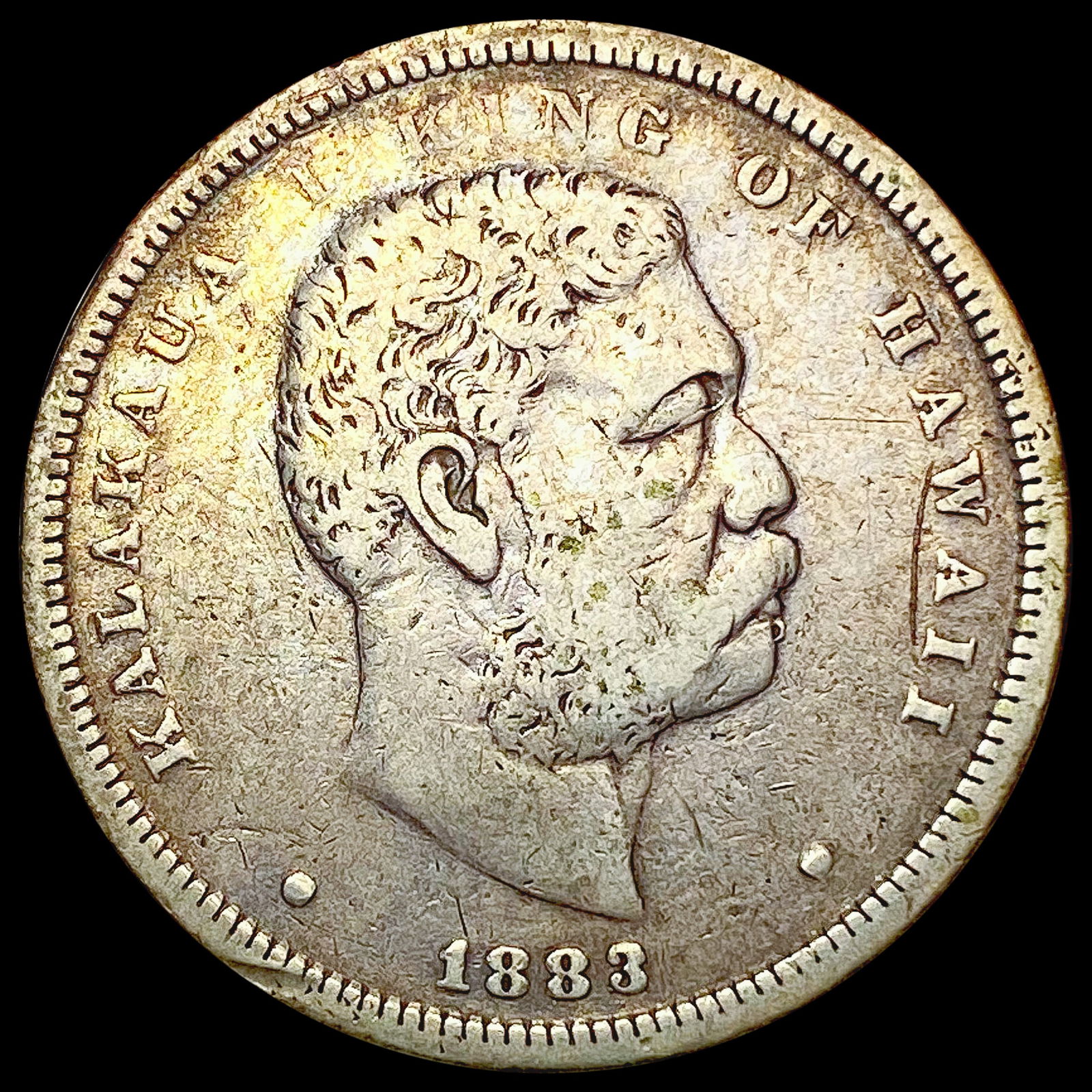 1883 Kingdom of Hawaii Half Dollar NEARLY UNCIRCULATED (1 of 2)