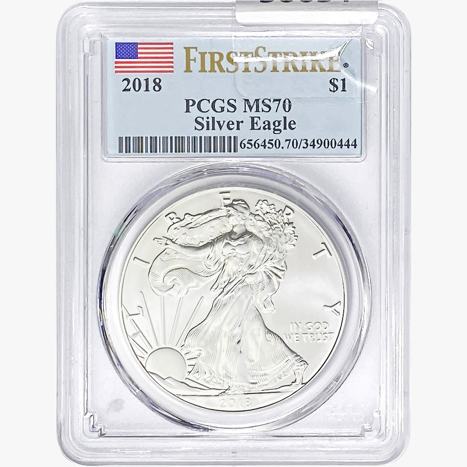 2018 Silver Eagle PCGS MS70 (1 of 2)